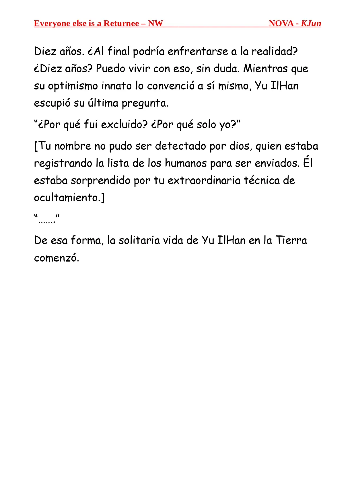 Todos los Demas son Retornados - NW (Novela) - Capítulo 0.1 - Página 14 - LectorTMOo