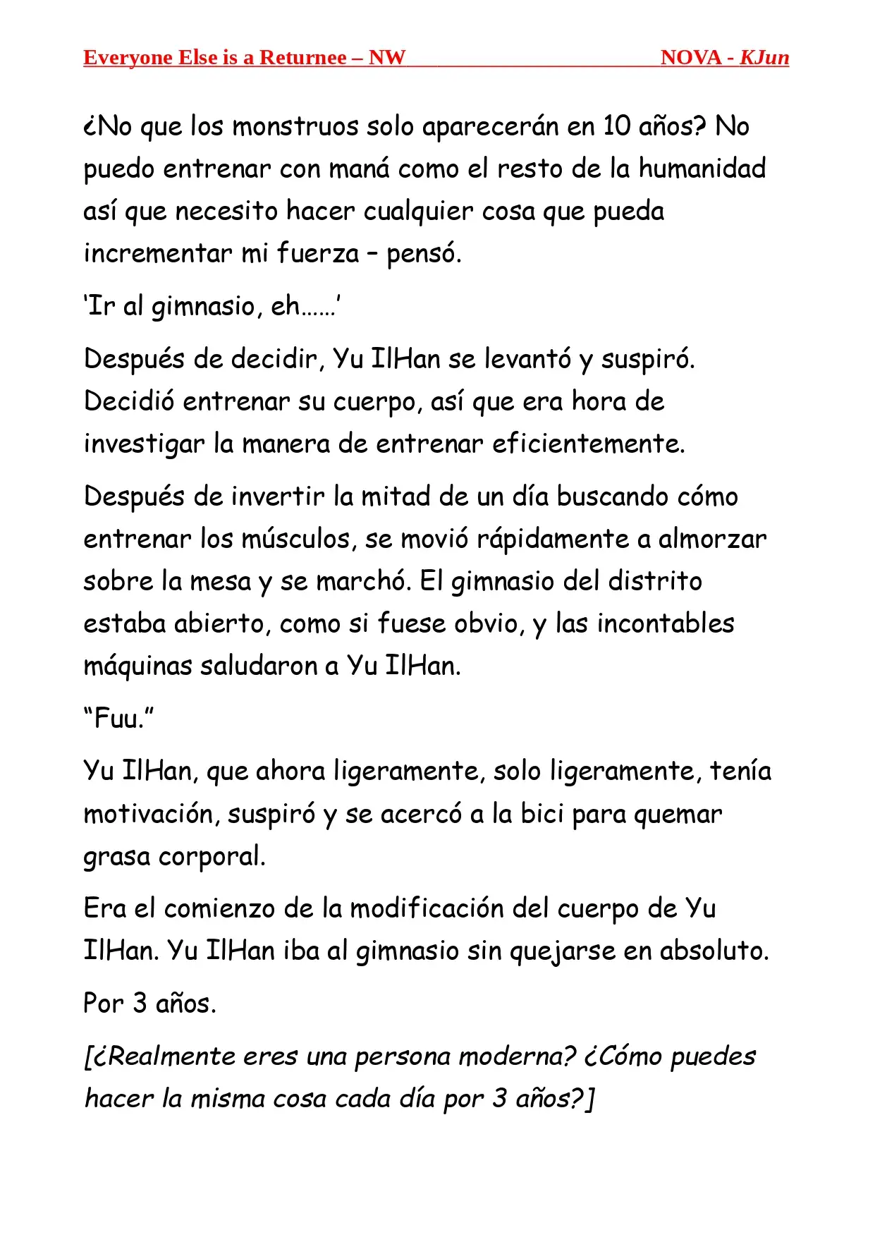 Todos los Demas son Retornados - NW (Novela) - Capítulo 1 - Página 3 - LectorTMOo