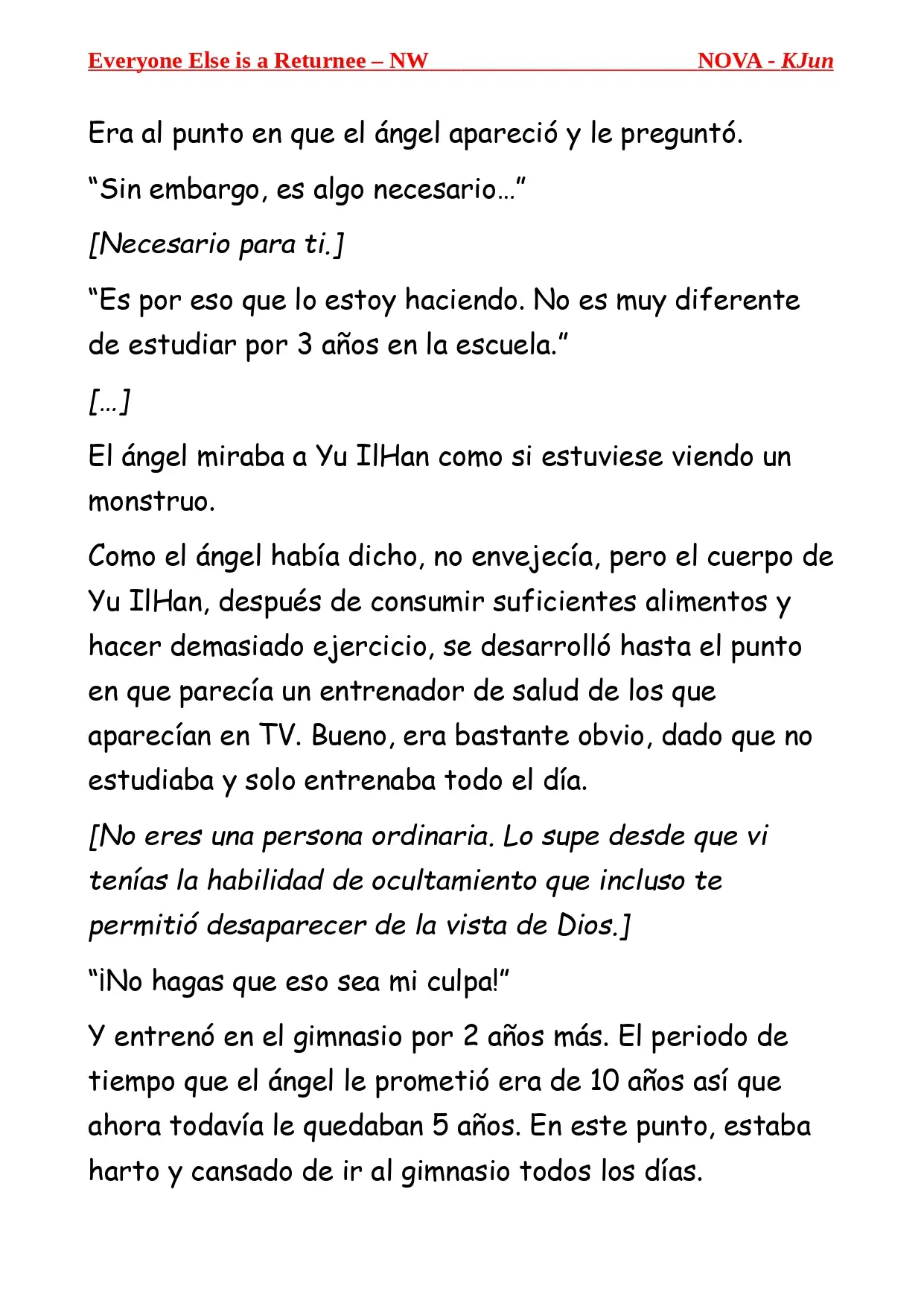 Todos los Demas son Retornados - NW (Novela) - Capítulo 1 - Página 4 - LectorTMOo