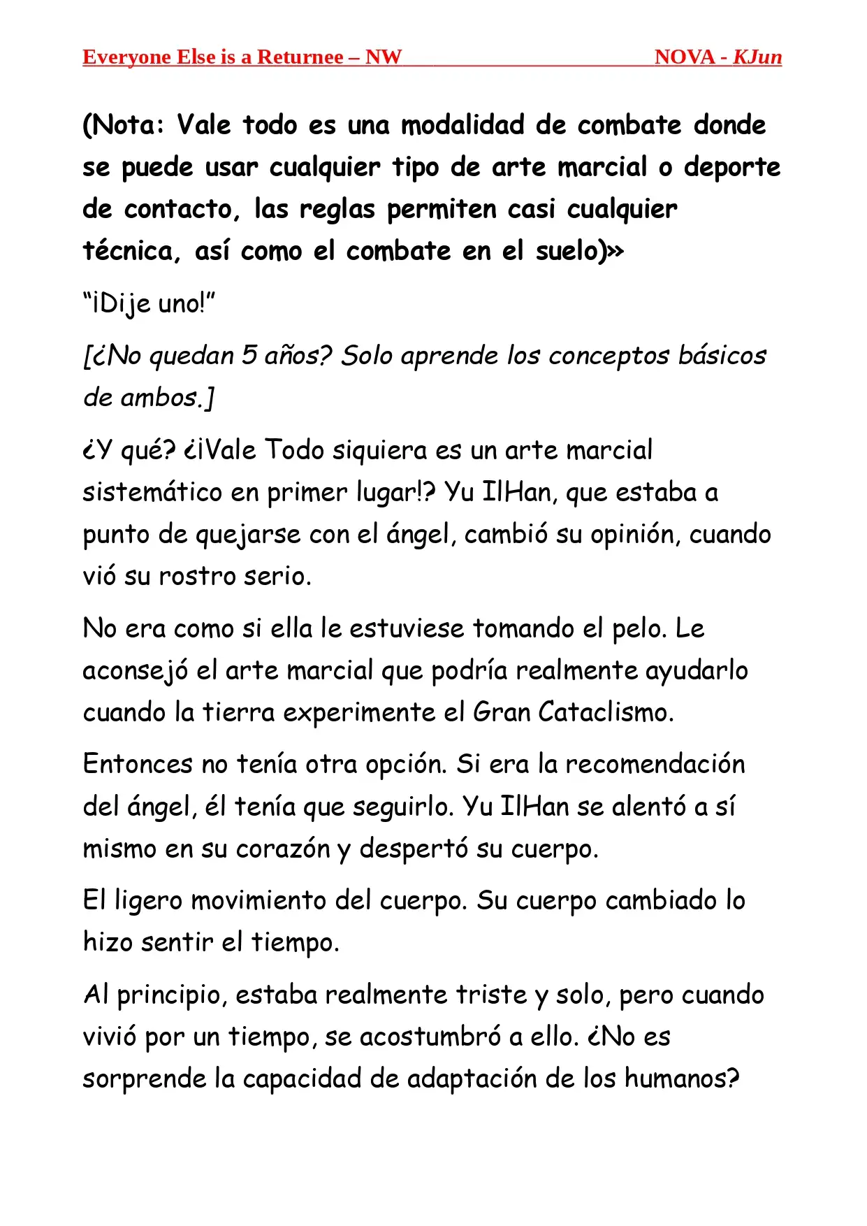Todos los Demas son Retornados - NW (Novela) - Capítulo 1 - Página 6 - LectorTMOo