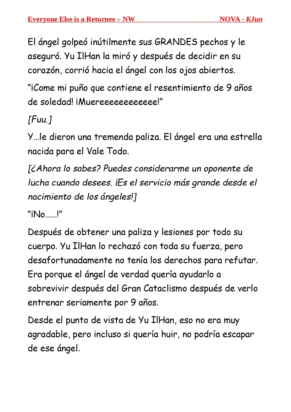 Todos los Demas son Retornados - NW (Novela) - Capítulo 1 - Página 11 - LectorTMOo
