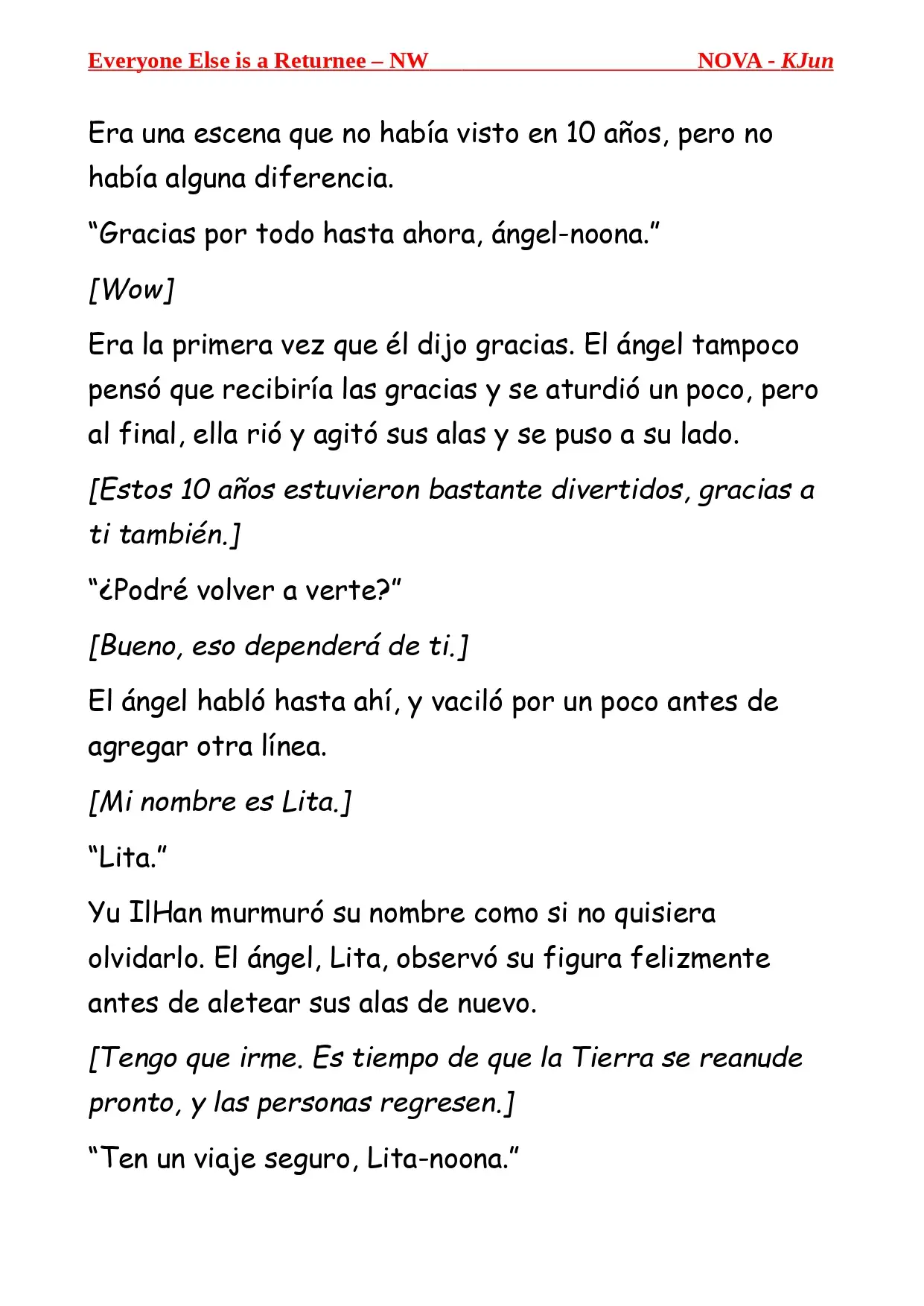 Todos los Demas son Retornados - NW (Novela) - Capítulo 1 - Página 15 - LectorTMOo