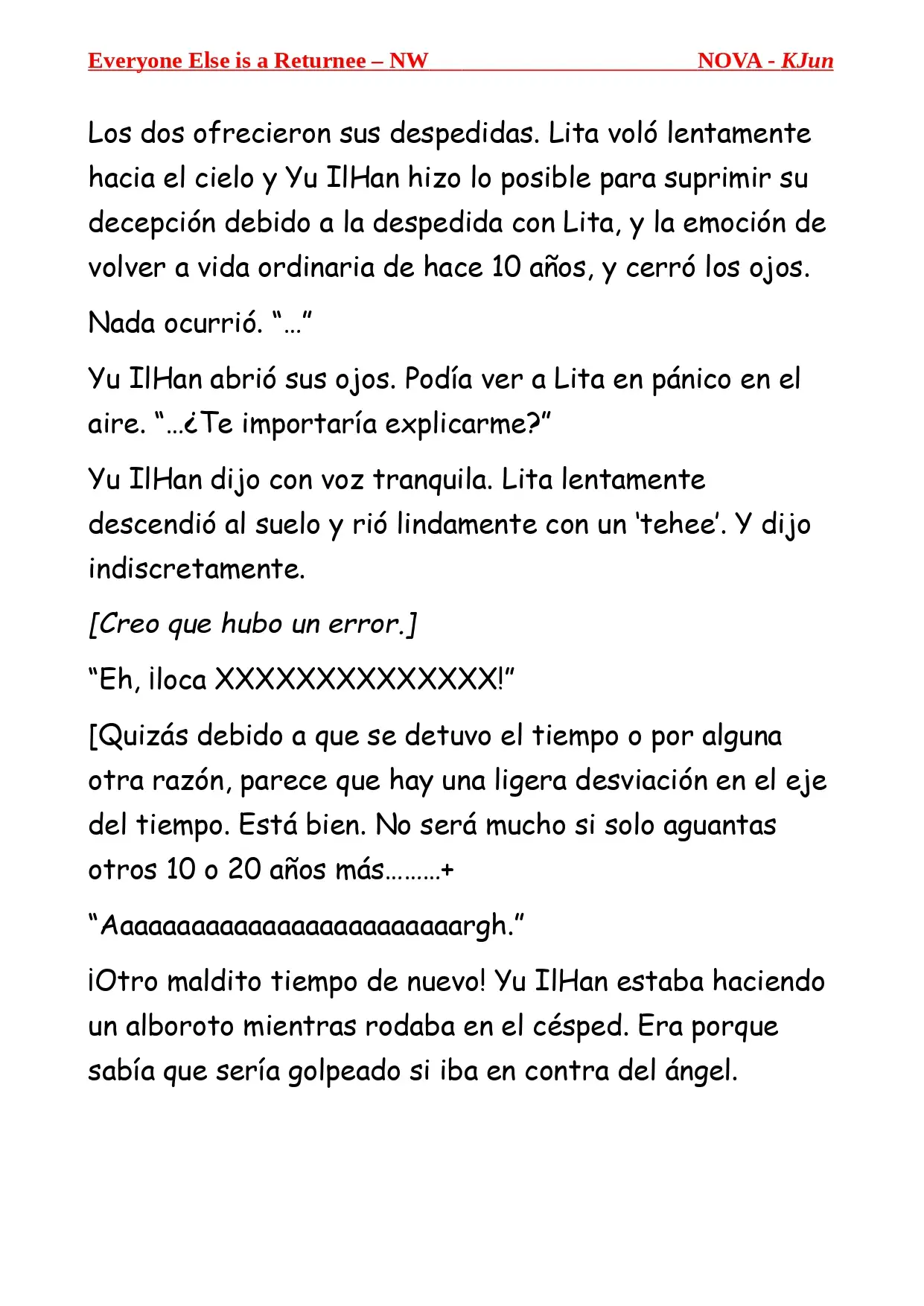 Todos los Demas son Retornados - NW (Novela) - Capítulo 1 - Página 16 - LectorTMOo