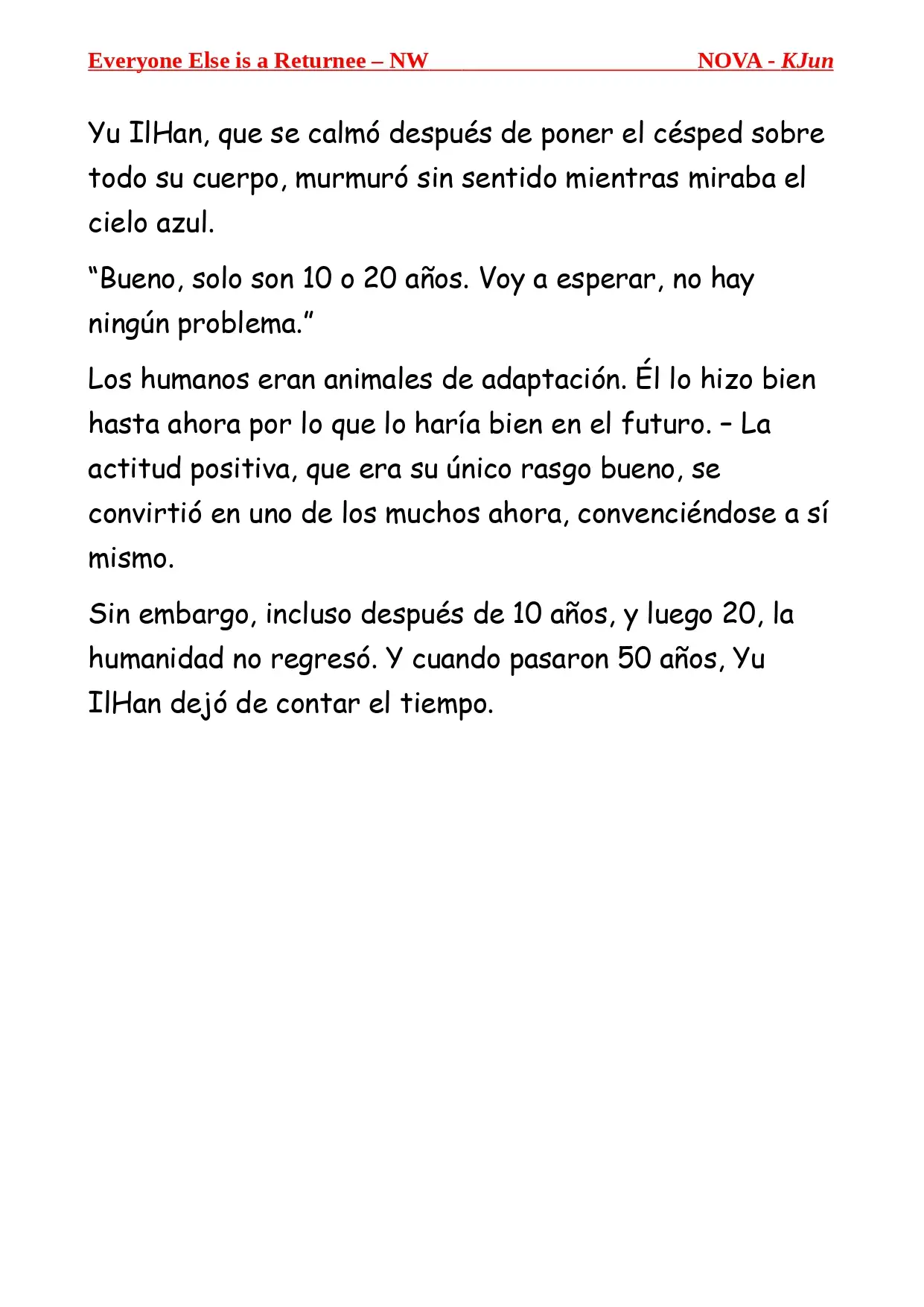 Todos los Demas son Retornados - NW (Novela) - Capítulo 1 - Página 17 - LectorTMOo