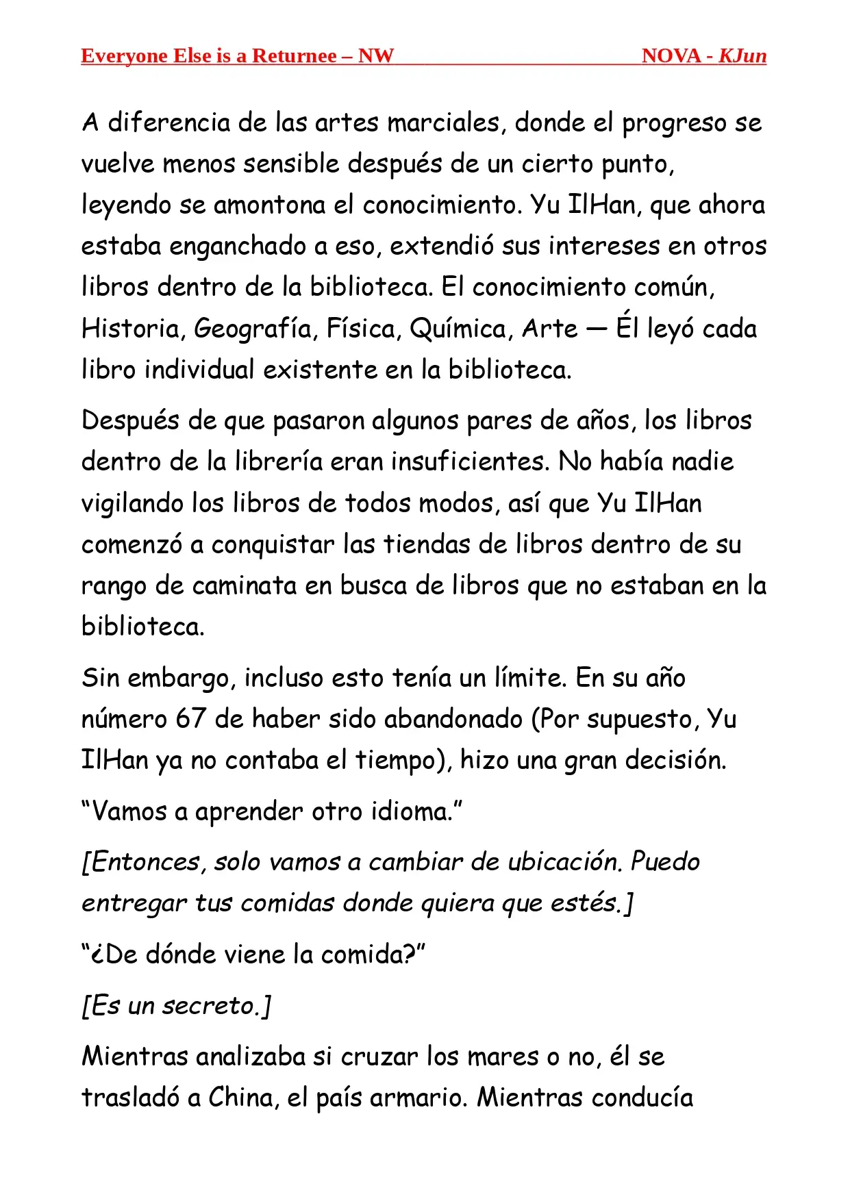 Todos los Demas son Retornados - NW (Novela) - Capítulo 2 - Página 6 - LectorTMOo