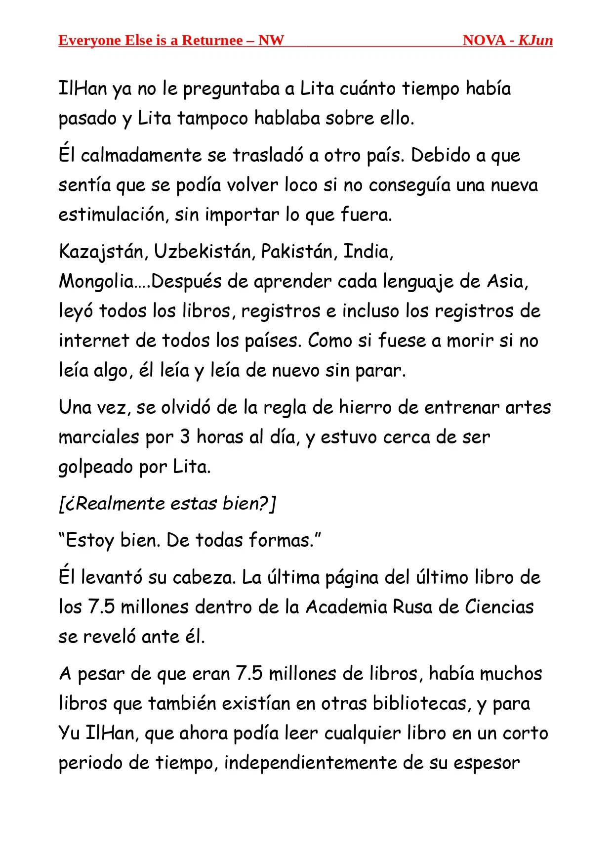 Todos los Demas son Retornados - NW (Novela) - Capítulo 2 - Página 8 - LectorTMOo