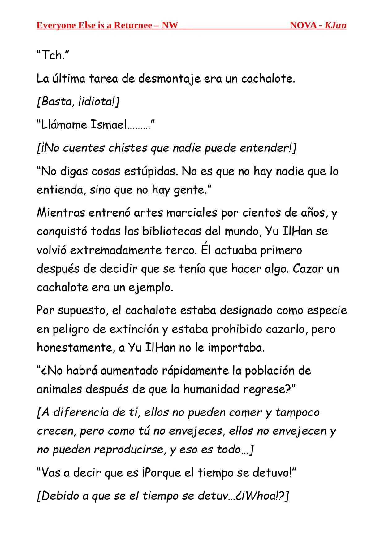 Todos los Demas son Retornados - NW (Novela) - Capítulo 3 - Página 4 - LectorTMOo