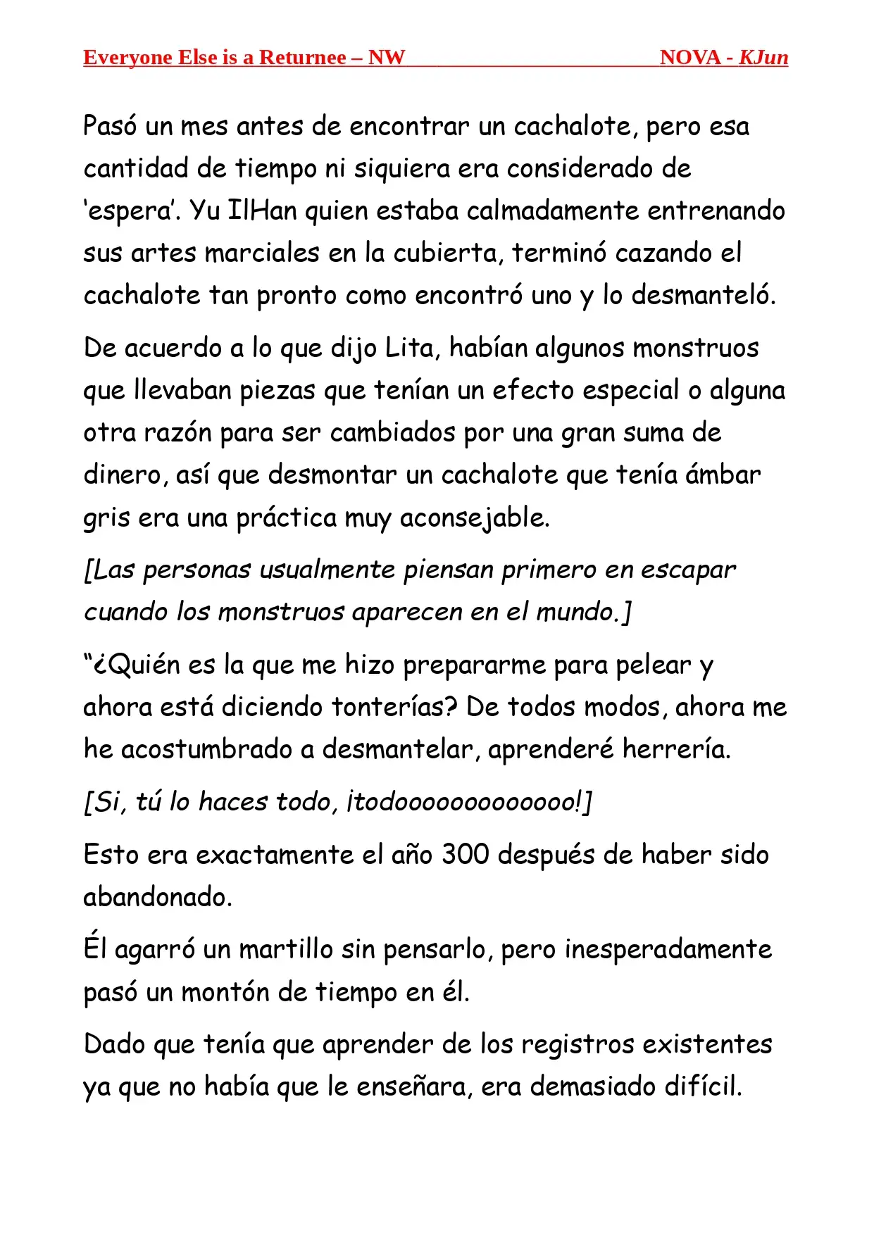 Todos los Demas son Retornados - NW (Novela) - Capítulo 3 - Página 5 - LectorTMOo
