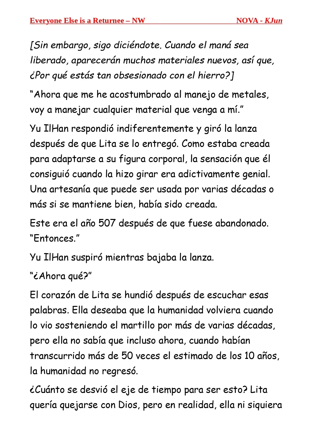 Todos los Demas son Retornados - NW (Novela) - Capítulo 3 - Página 10 - LectorTMOo