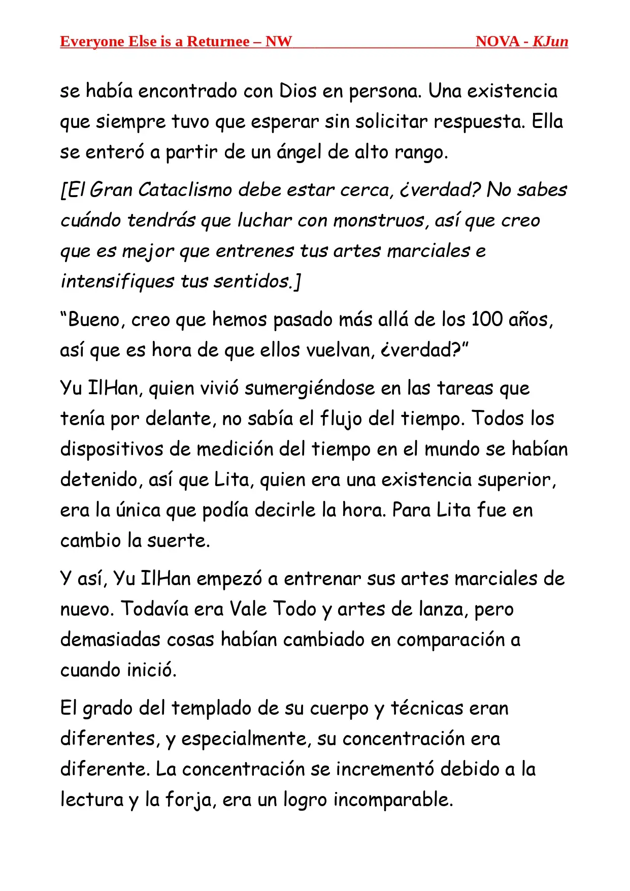 Todos los Demas son Retornados - NW (Novela) - Capítulo 3 - Página 11 - LectorTMOo