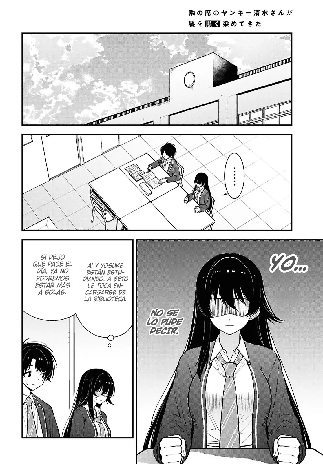 Tonari No Seki No Yankee Shimizu-san Ga Kami Wo Kuroku Somete Kita - Capítulo 17 - Página 14 - LectorTMOo