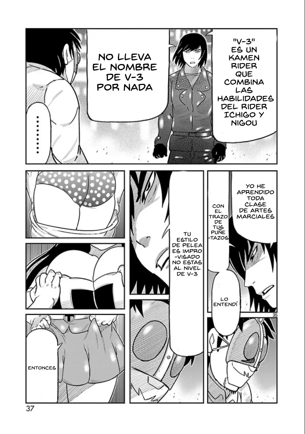 Toujima Tanzaburou wa Kamen Rider ni Naritai - Capítulo 5 - Página 35 - LectorTMOo