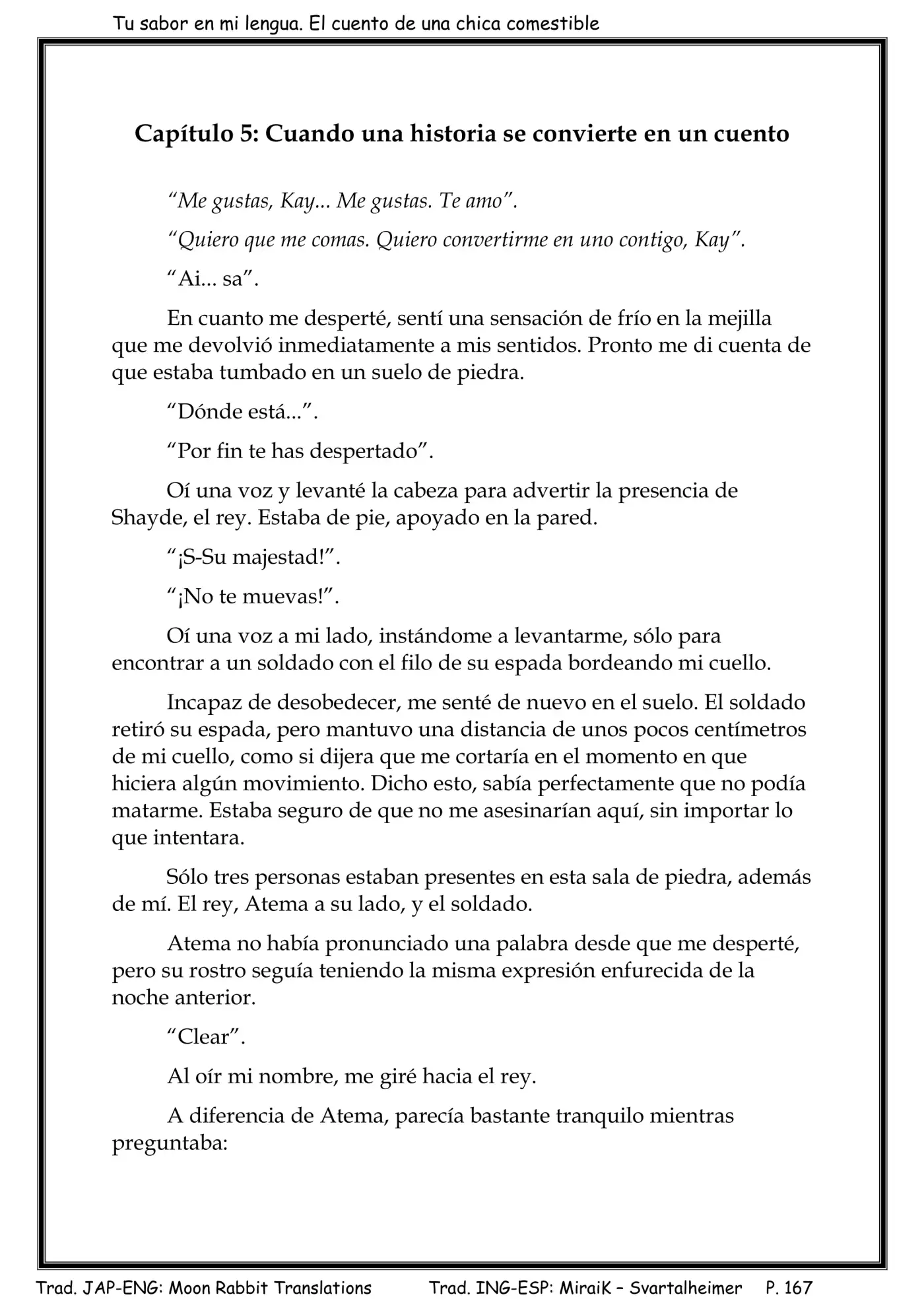 Tu Sabor en mi Lengua (Novela) capítulo 5 página 2