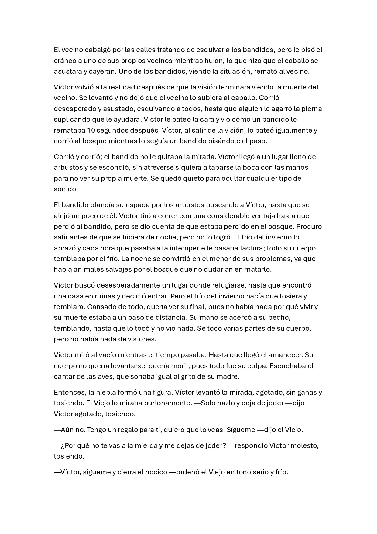 Un destino maldito (Novela) capítulo 2 página 2