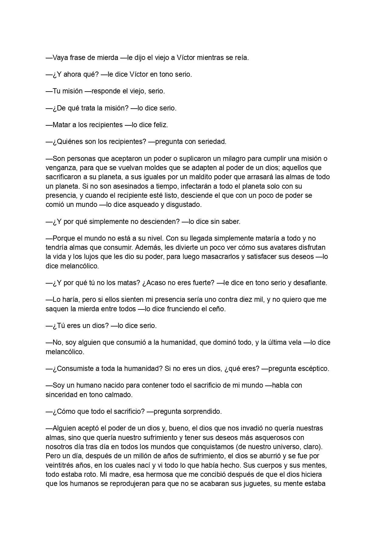 Un destino maldito (Novela) capítulo 4 página 2