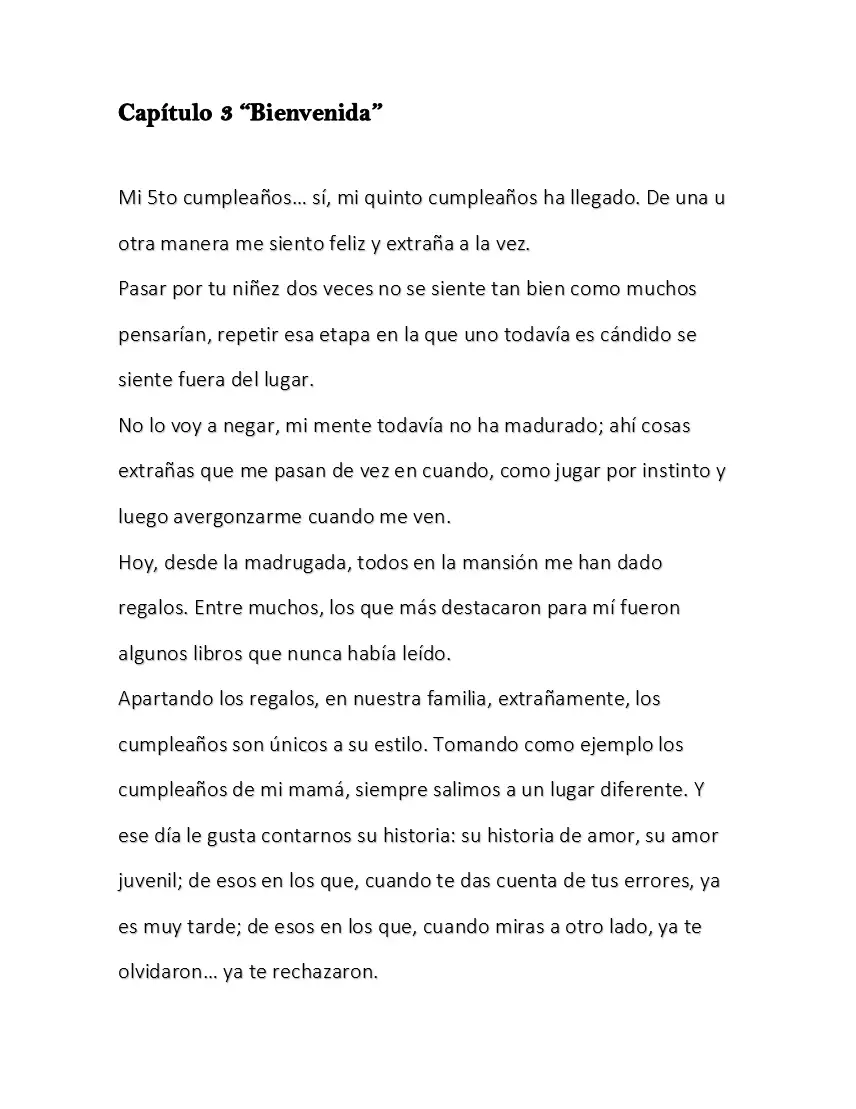 Un inicio, un Fin (Novela) - Capítulo 4 - Página 1 - LectorTMOo