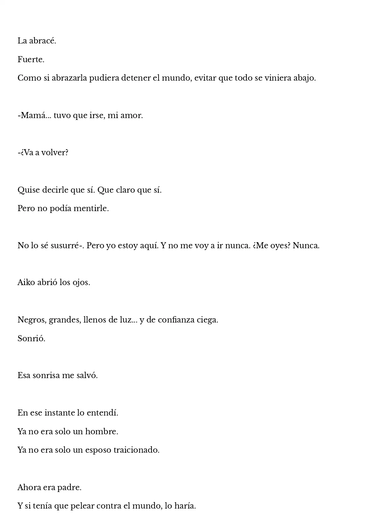 Una hija, Un camino, Un destino (Novela) - Capítulo 1 - Página 4 - LectorTMOo