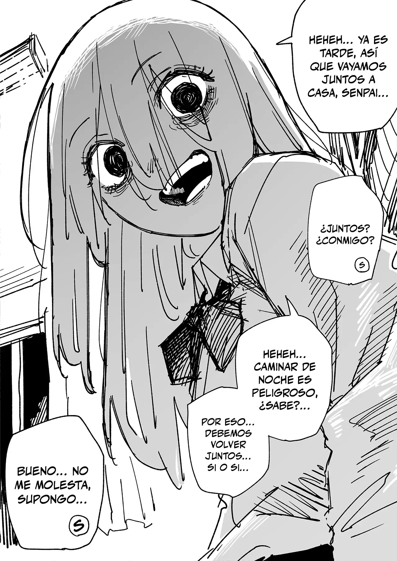 Una Kouhai sospechosa capítulo 3 página 1