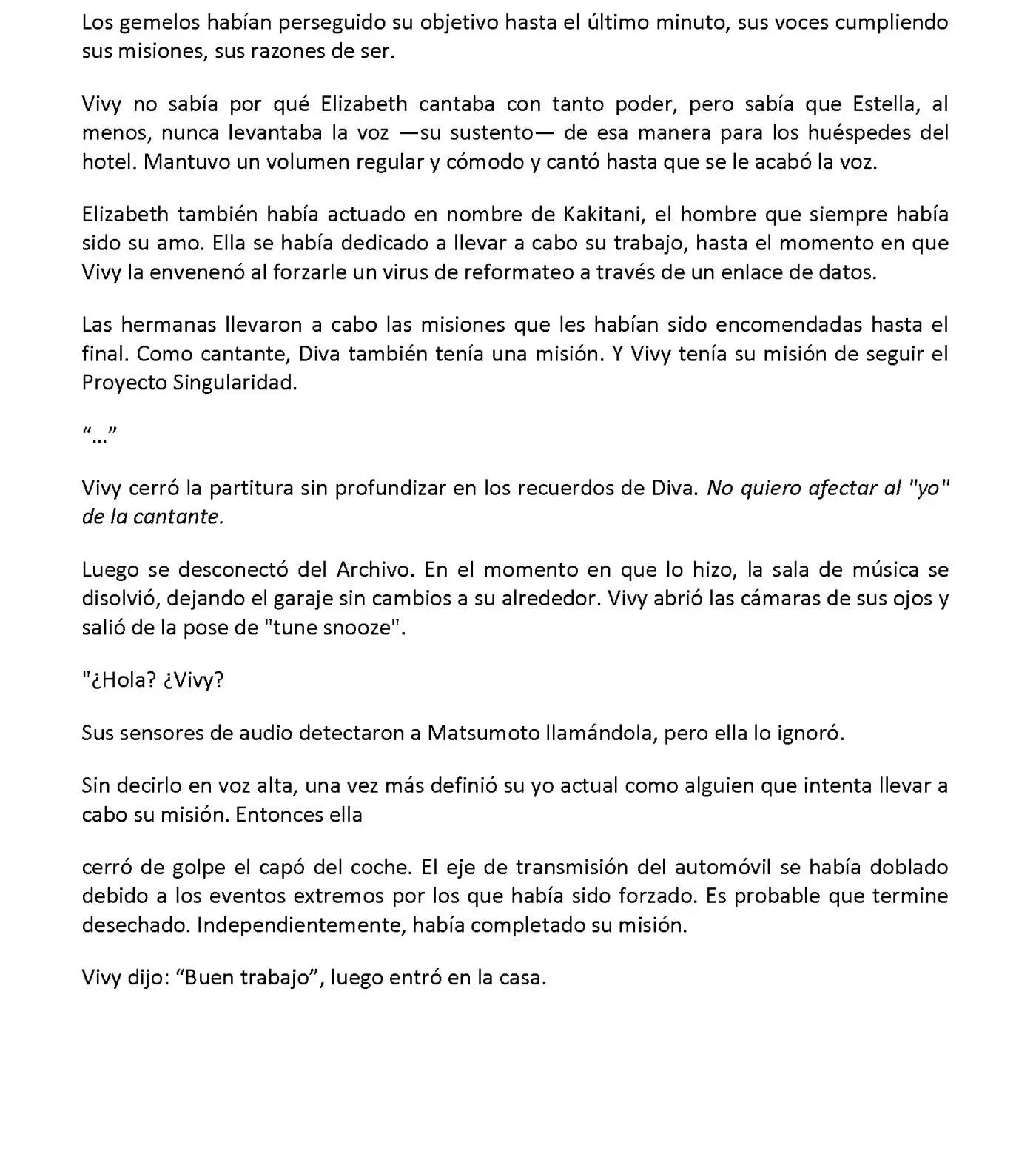 Vivy: Fluorite Eye's Song (Novela) - Capítulo 10.03 - Página 5 - LectorTMOo