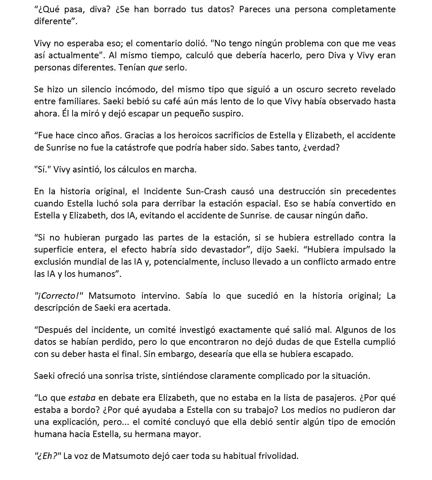 Vivy: Fluorite Eye's Song (Novela) - Capítulo 10.04 - Página 6 - LectorTMOo