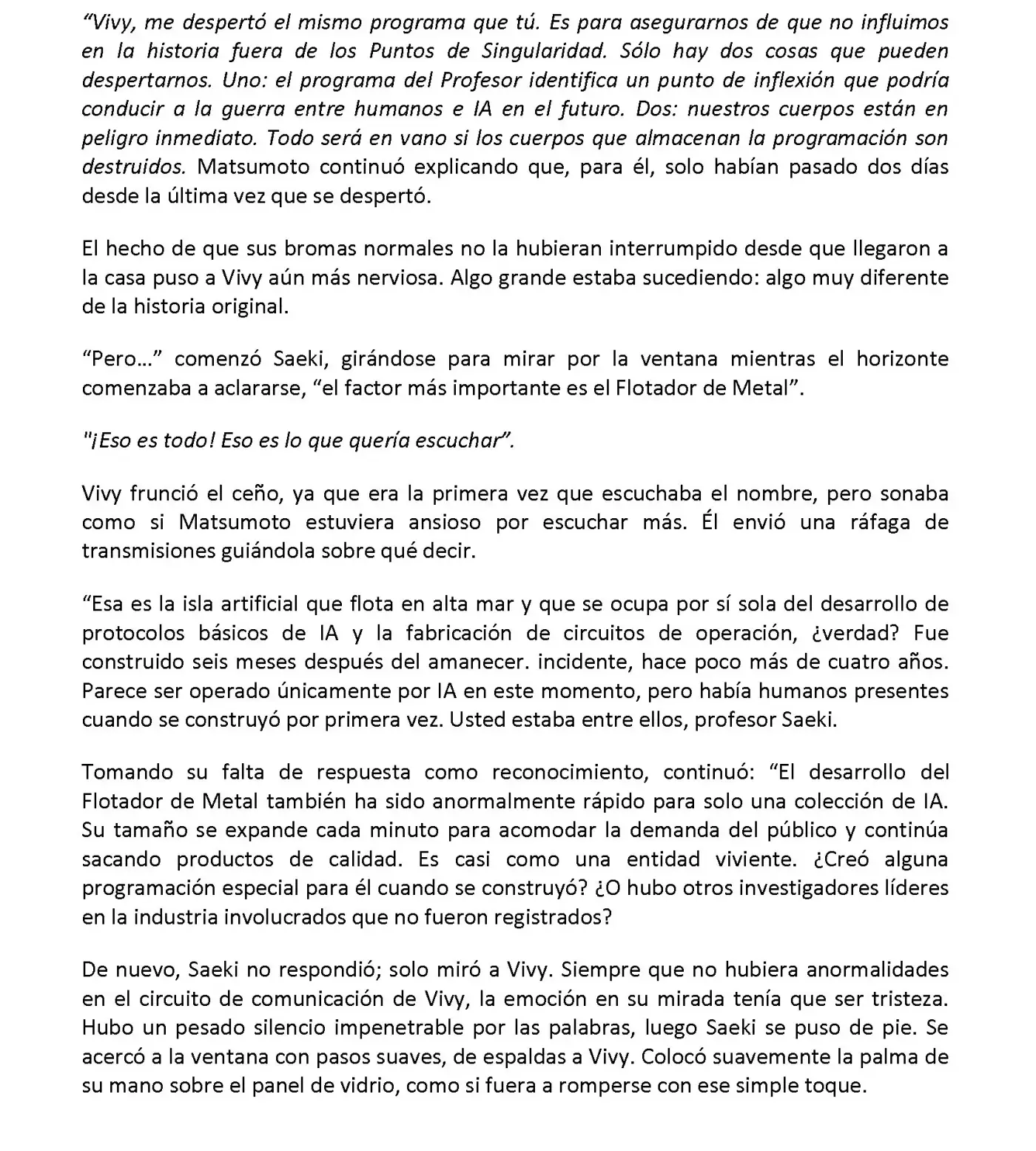 Vivy: Fluorite Eye's Song (Novela) - Capítulo 10.04 - Página 8 - LectorTMOo