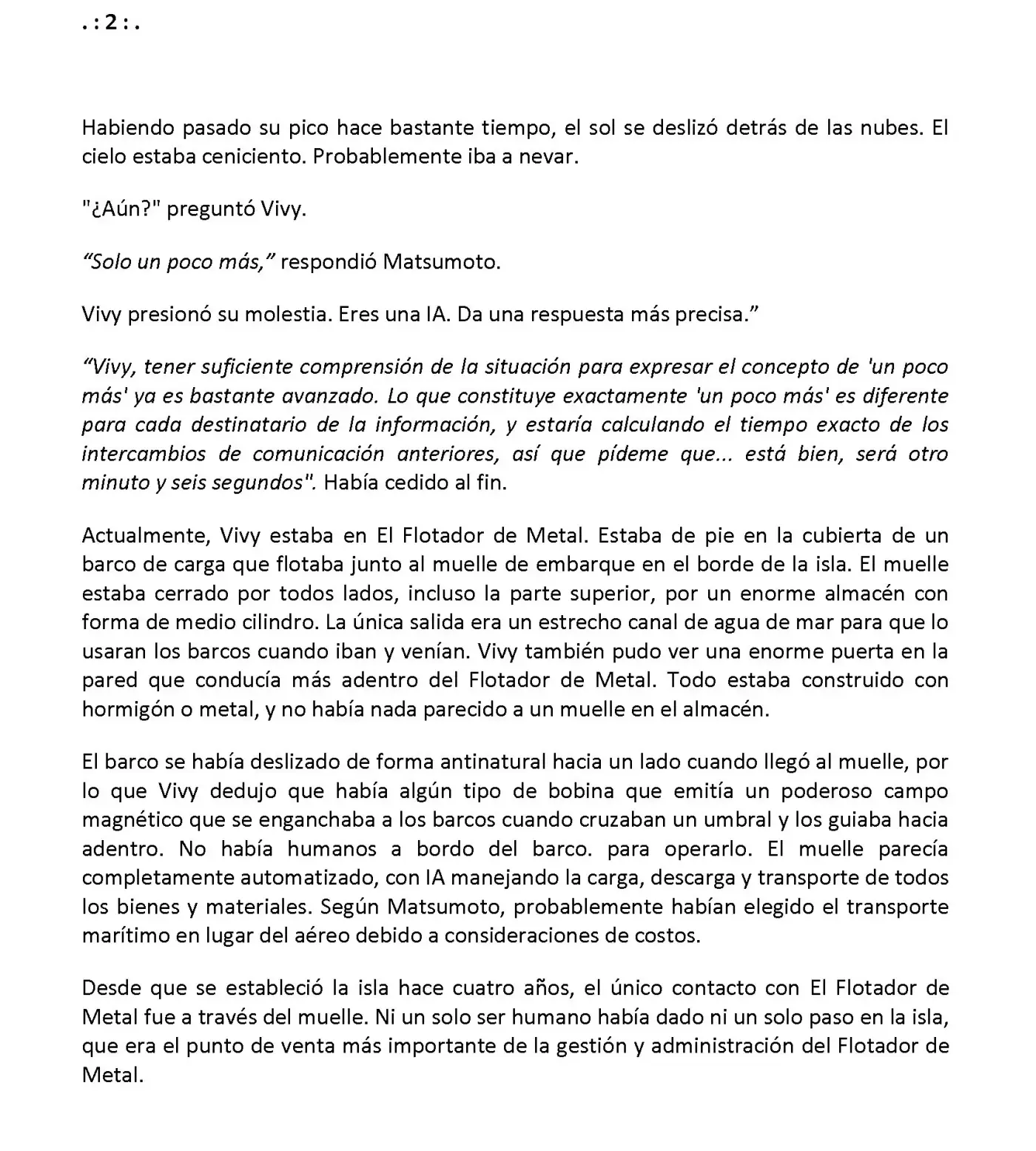 Vivy: Fluorite Eye's Song (Novela) - Capítulo 11.02 - Página 2 - LectorTMOo