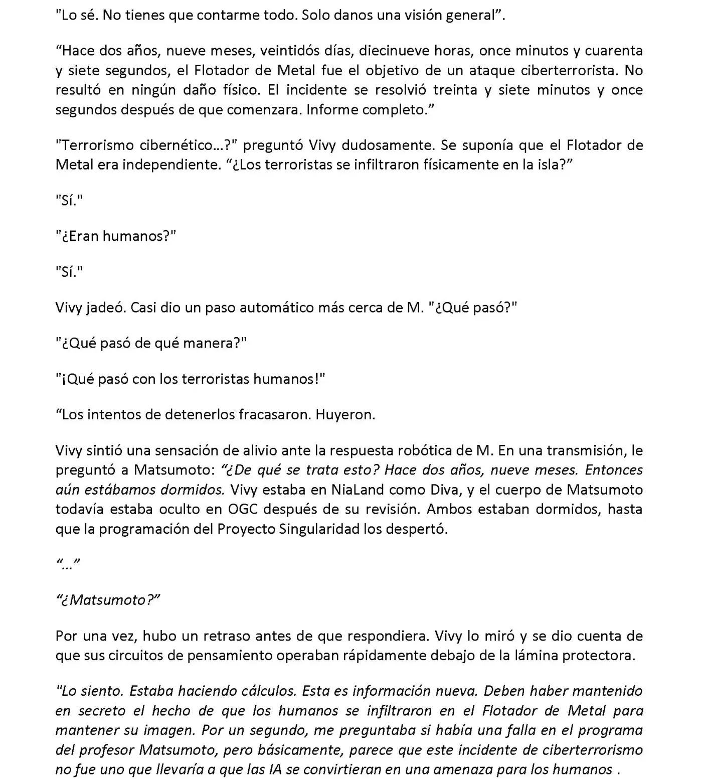 Vivy: Fluorite Eye's Song (Novela) - Capítulo 11.03 - Página 8 - LectorTMOo