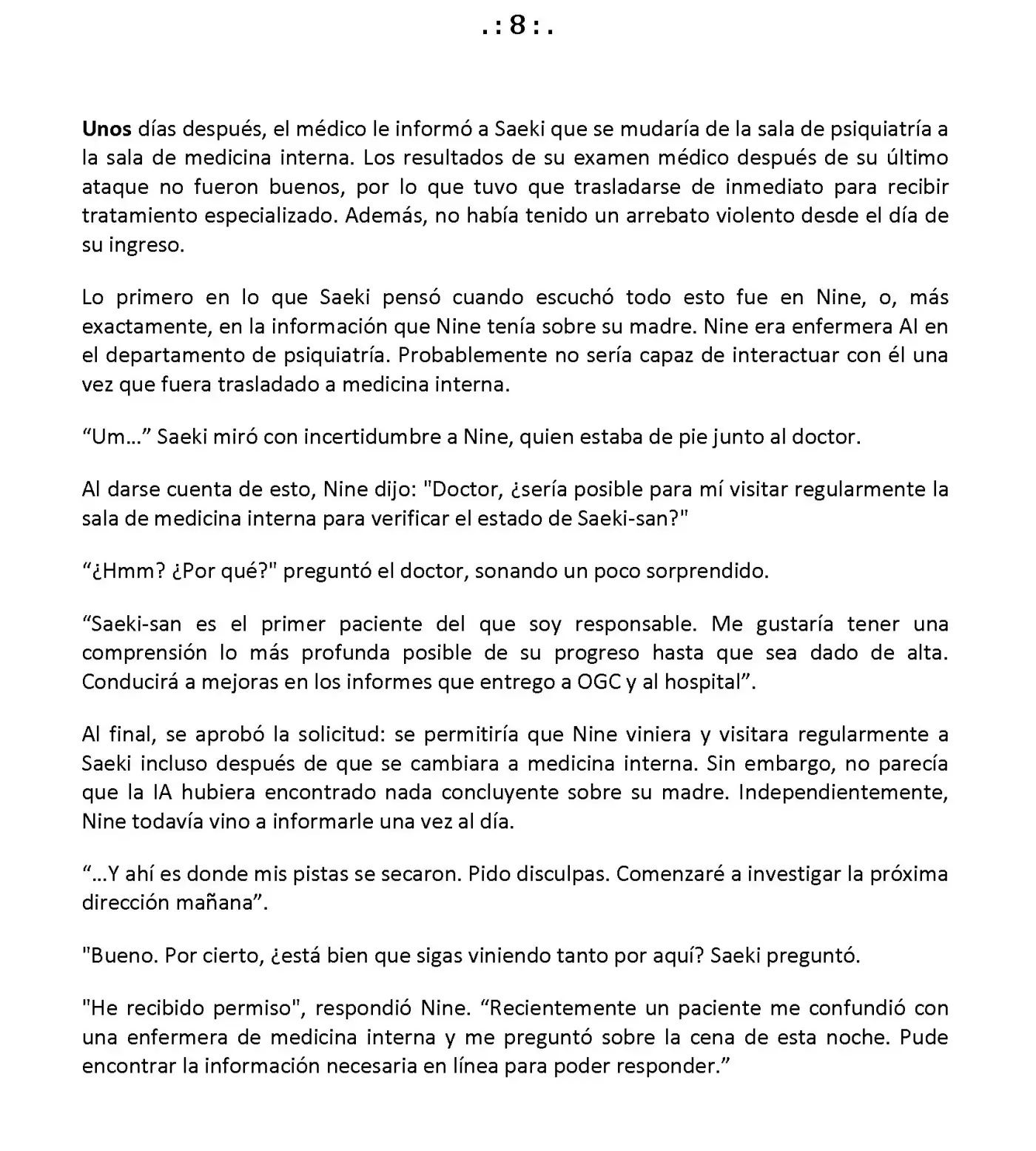 Vivy: Fluorite Eye's Song (Novela) - Capítulo 12.08 - Página 2 - LectorTMOo