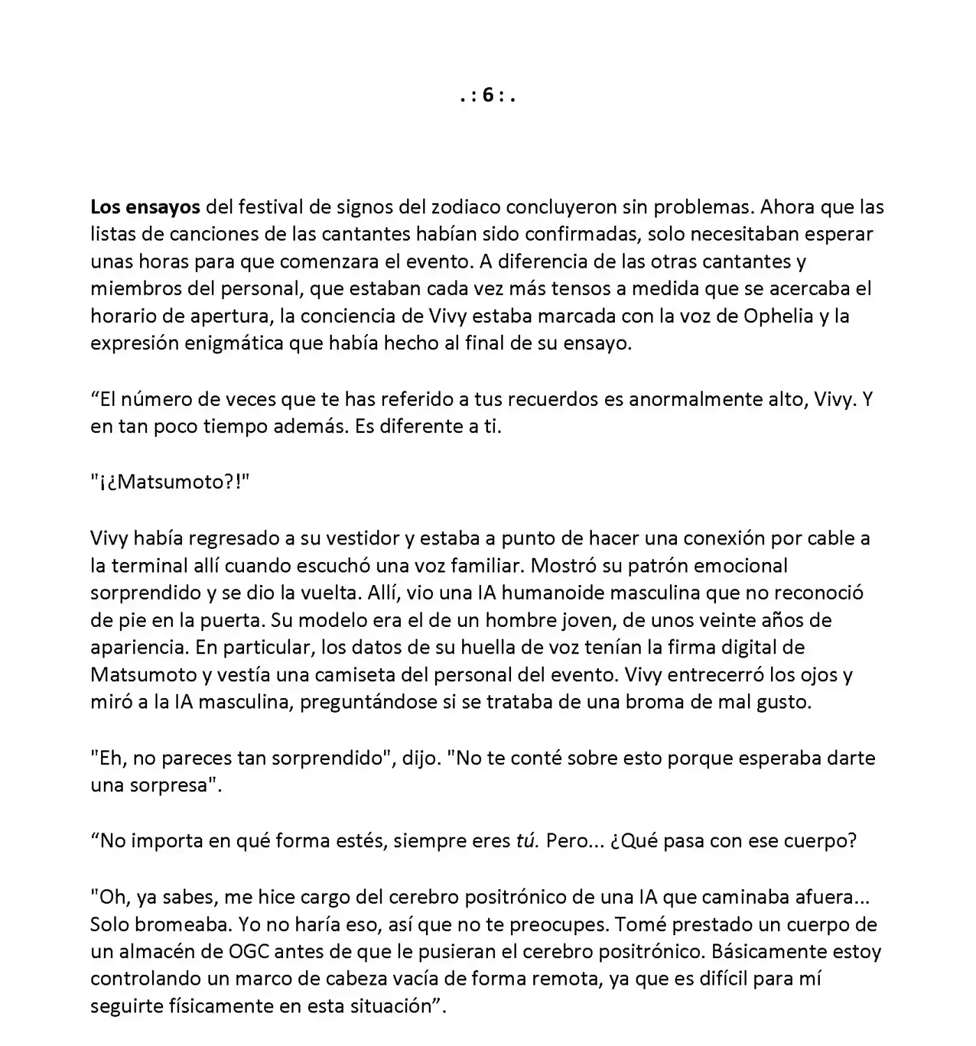 Vivy: Fluorite Eye's Song (Novela) - Capítulo 18.06 - Página 2 - LectorTMOo