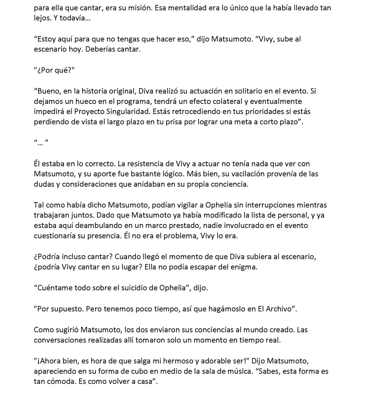 Vivy: Fluorite Eye's Song (Novela) - Capítulo 18.06 - Página 5 - LectorTMOo