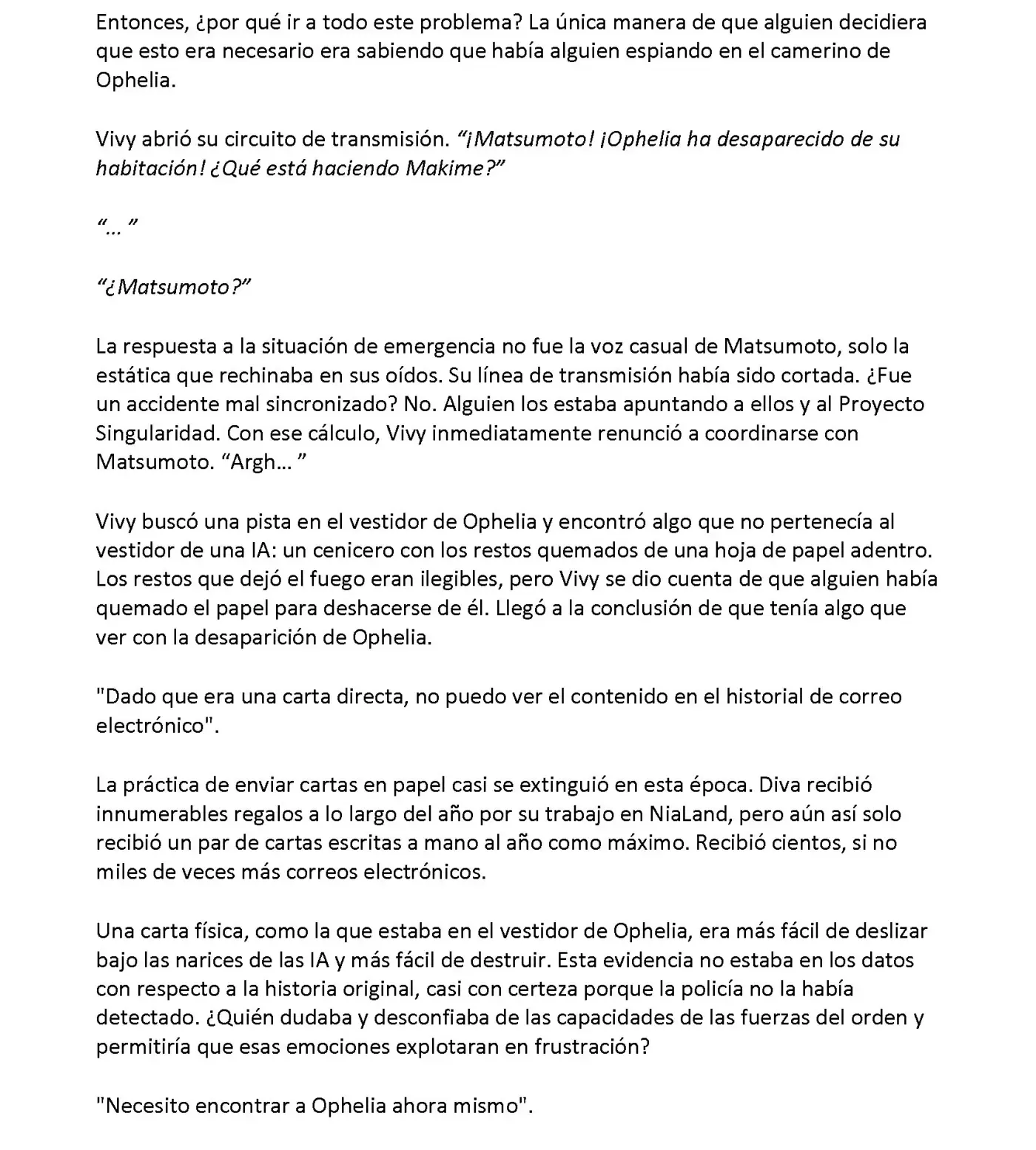 Vivy: Fluorite Eye's Song (Novela) - Capítulo 19.04 - Página 9 - LectorTMOo
