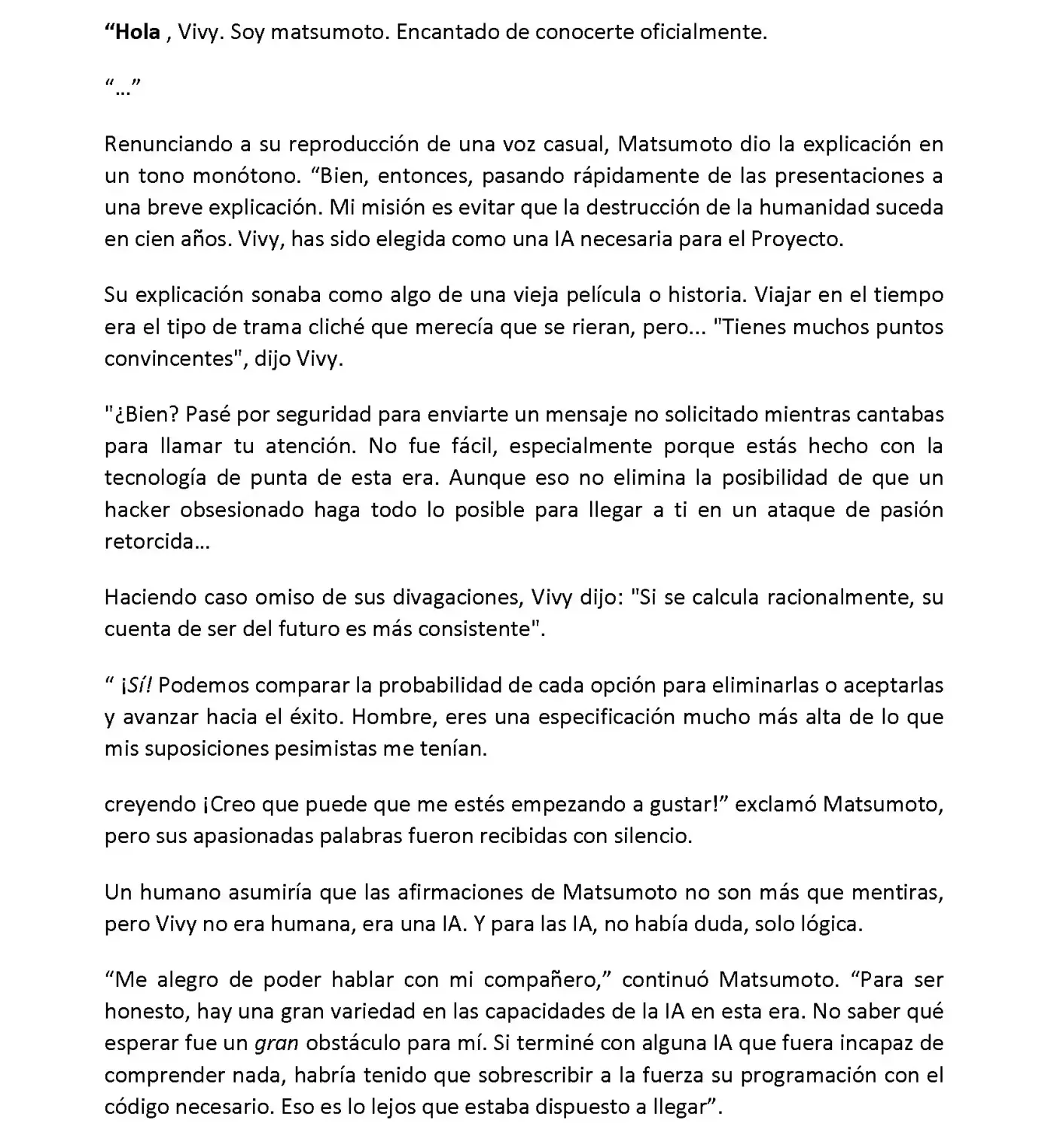 Vivy: Fluorite Eye's Song (Novela) - Capítulo 2.03 - Página 3 - LectorTMOo