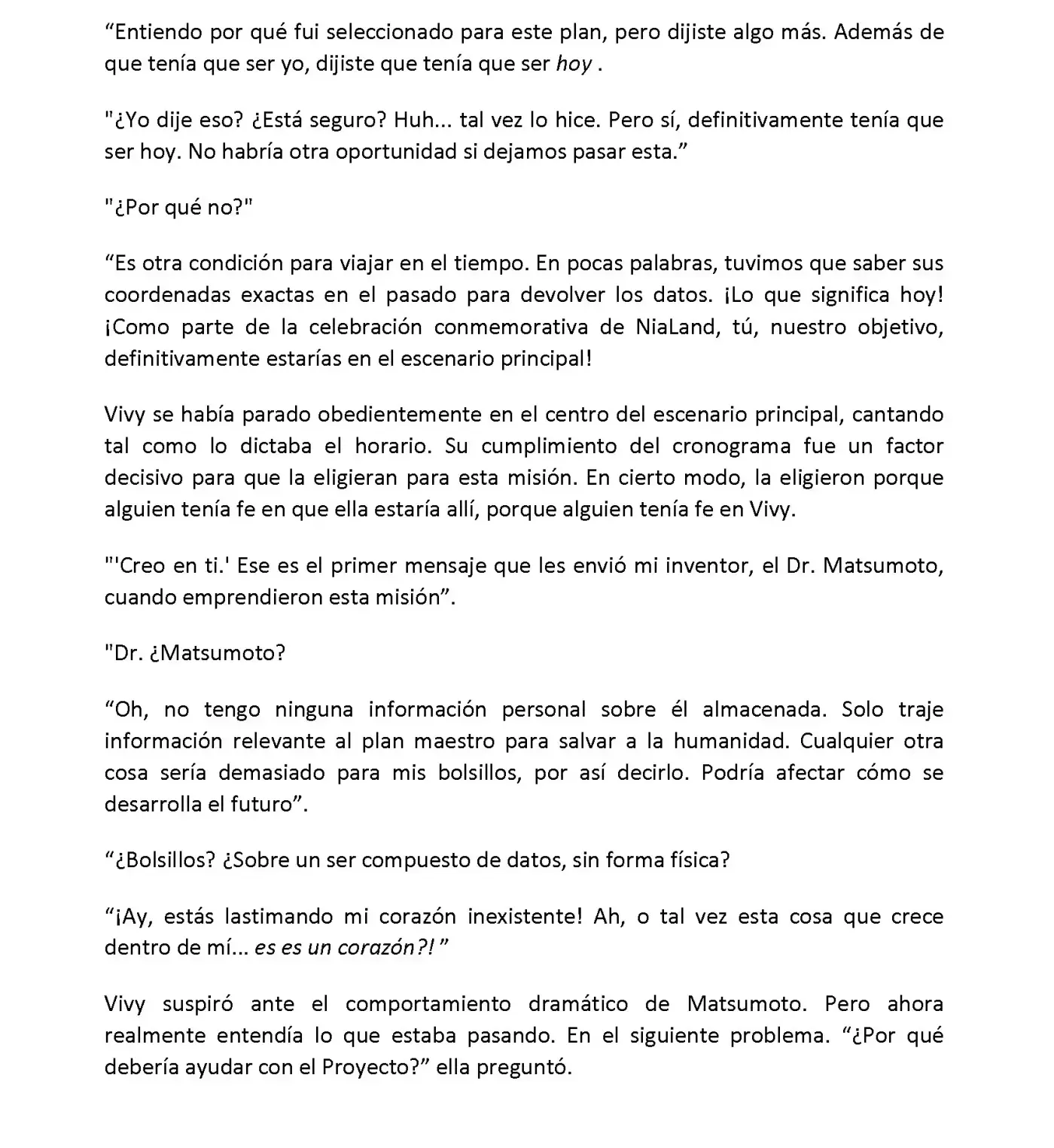Vivy: Fluorite Eye's Song (Novela) - Capítulo 2.03 - Página 7 - LectorTMOo