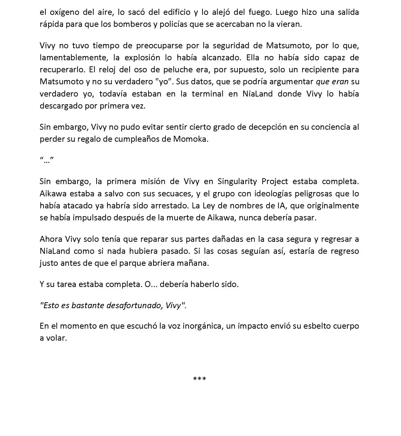 Vivy: Fluorite Eye's Song (Novela) - Capítulo 2.12 - Página 3 - LectorTMOo