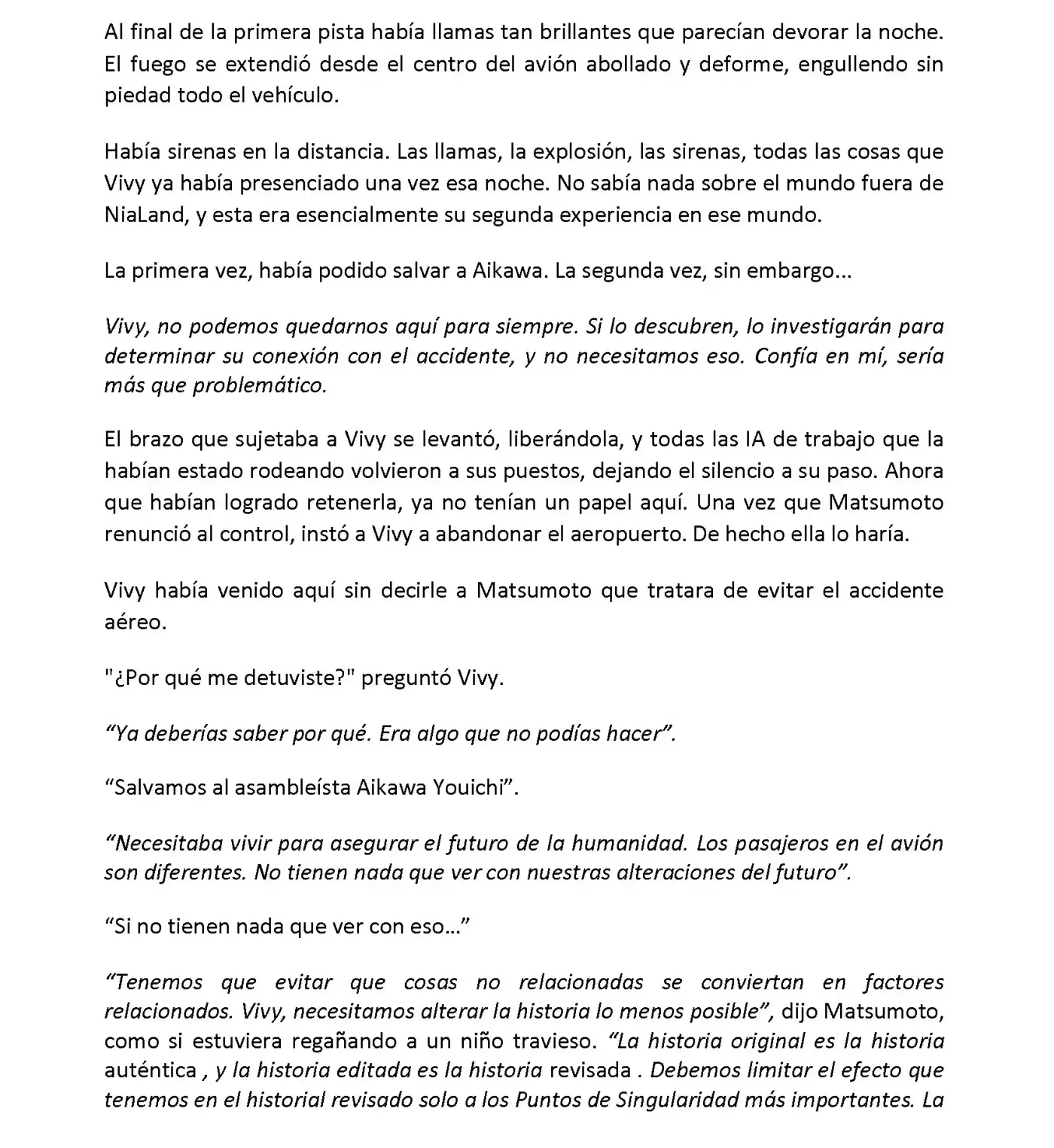 Vivy: Fluorite Eye's Song (Novela) - Capítulo 2.14 - Página 4 - LectorTMOo