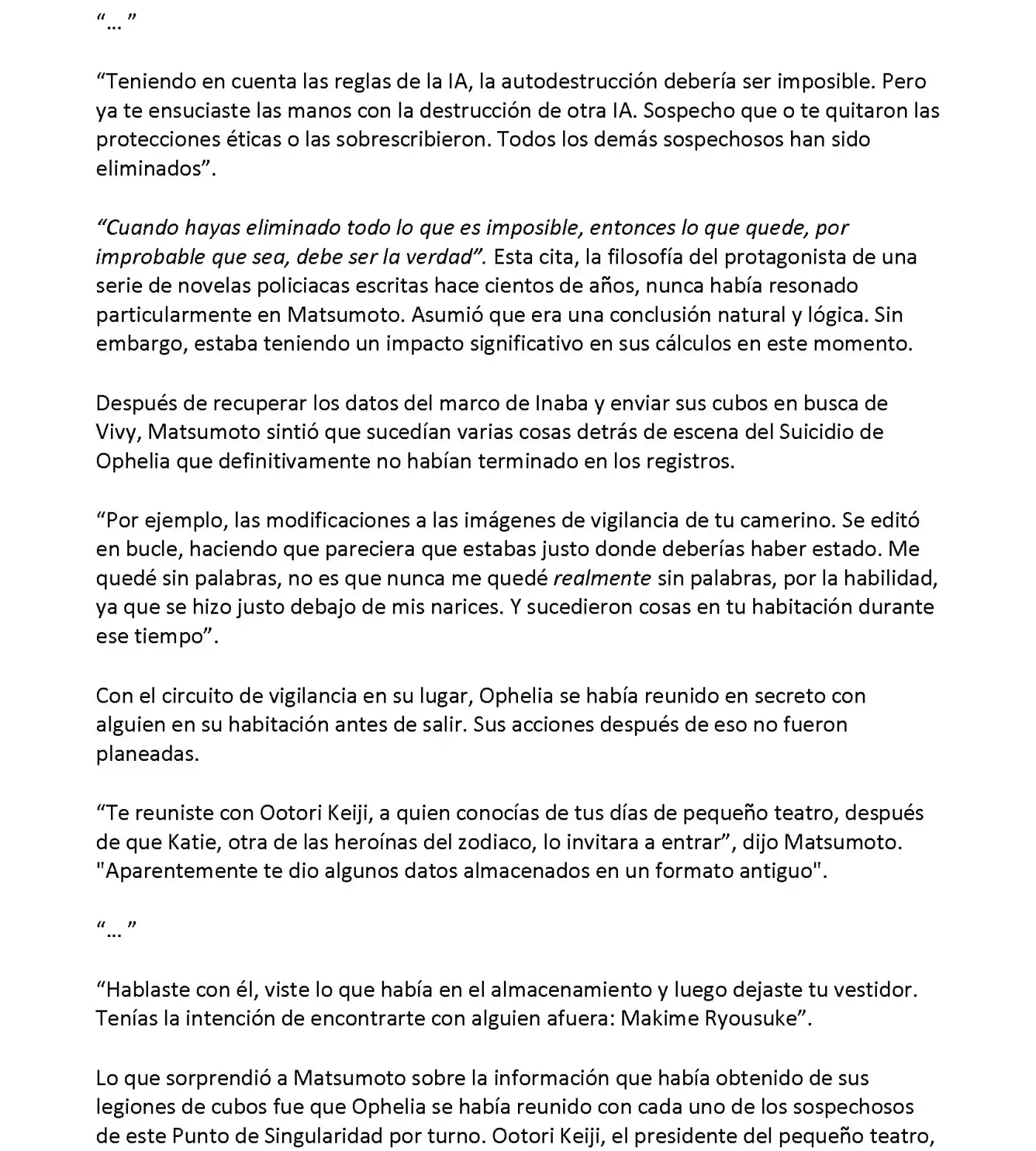 Vivy: Fluorite Eye's Song (Novela) - Capítulo 21.04 - Página 5 - LectorTMOo