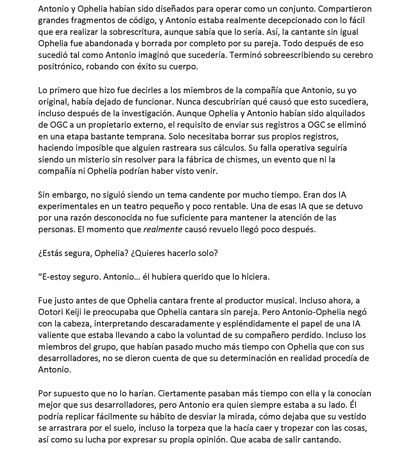 Vivy: Fluorite Eye's Song (Novela) - Capítulo 22.04 - Página 5 - LectorTMOo
