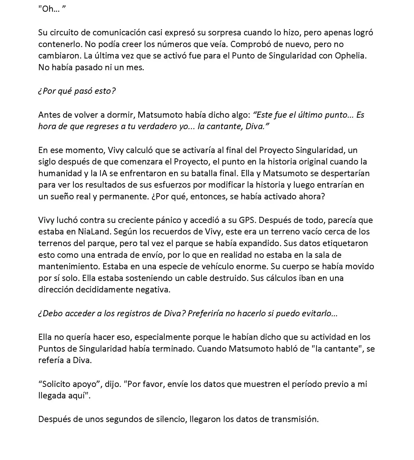 Vivy: Fluorite Eye's Song (Novela) - Capítulo 24.03 - Página 4 - LectorTMOo