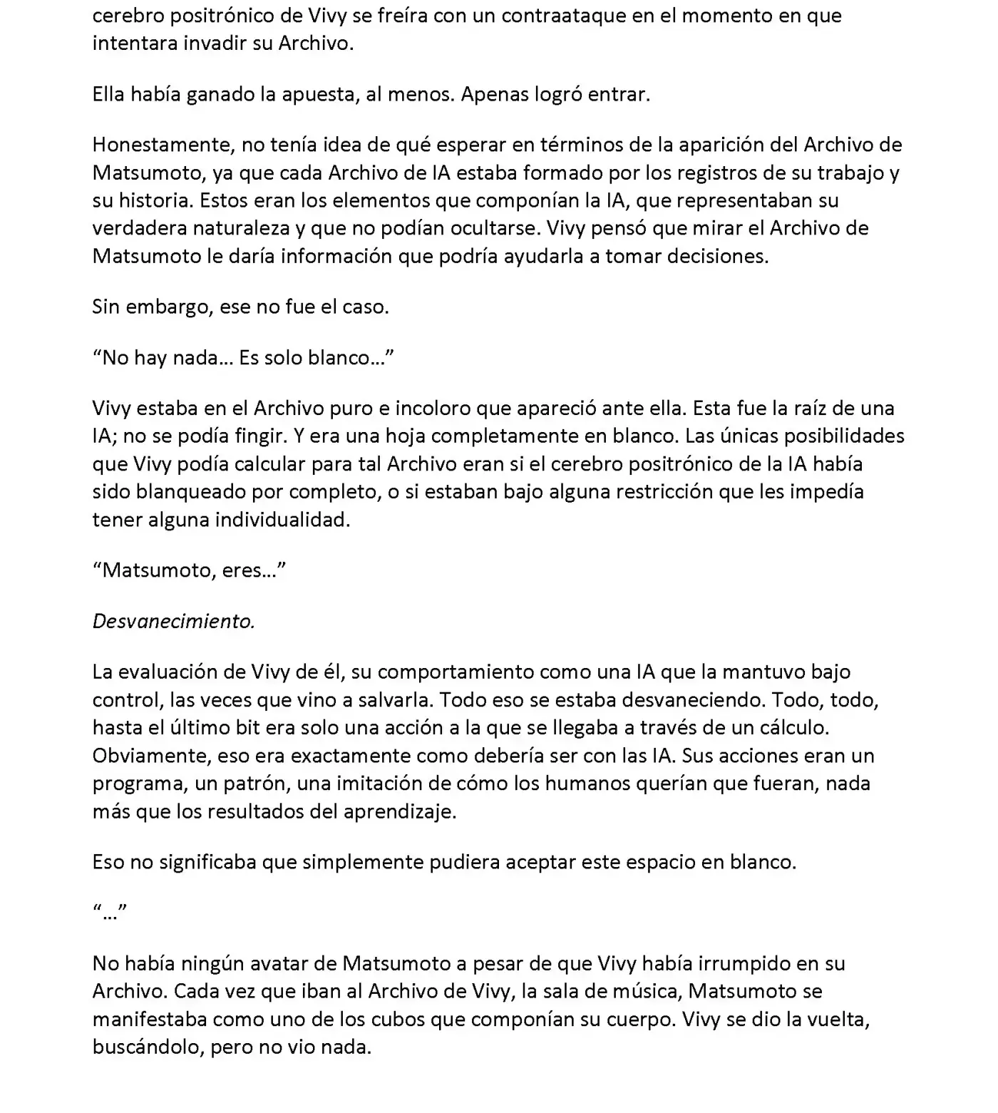 Vivy: Fluorite Eye's Song (Novela) - Capítulo 31.04 - Página 4 - LectorTMOo