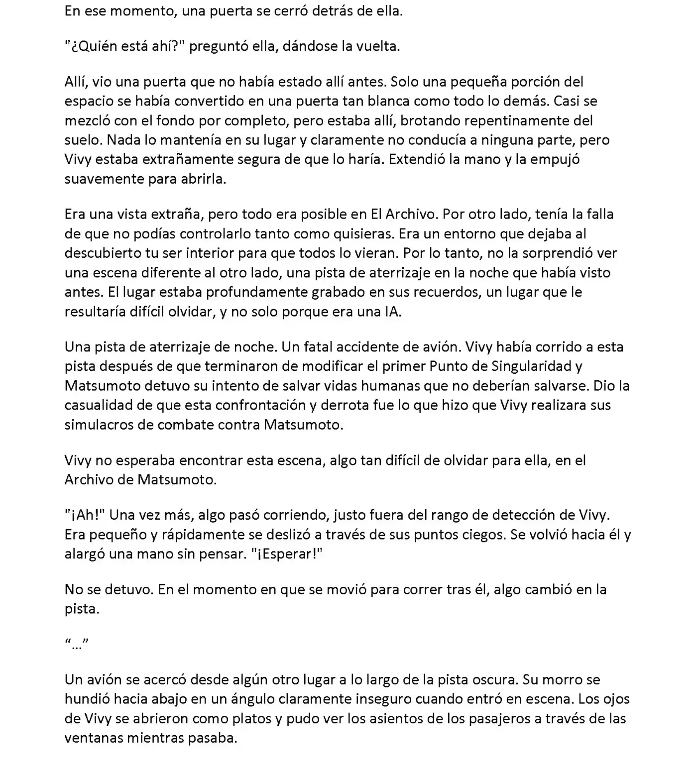 Vivy: Fluorite Eye's Song (Novela) - Capítulo 31.04 - Página 5 - LectorTMOo