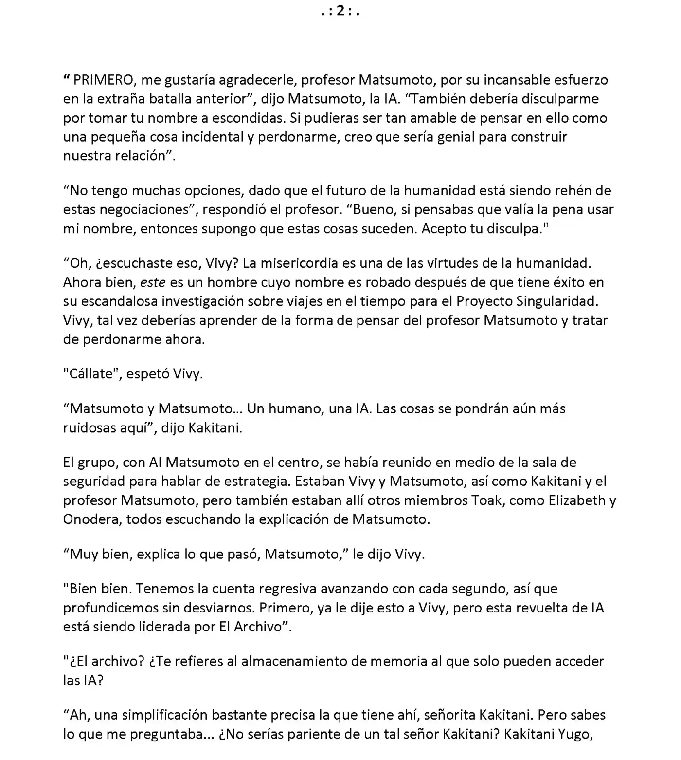 Vivy: Fluorite Eye's Song (Novela) - Capítulo 32.02 - Página 2 - LectorTMOo