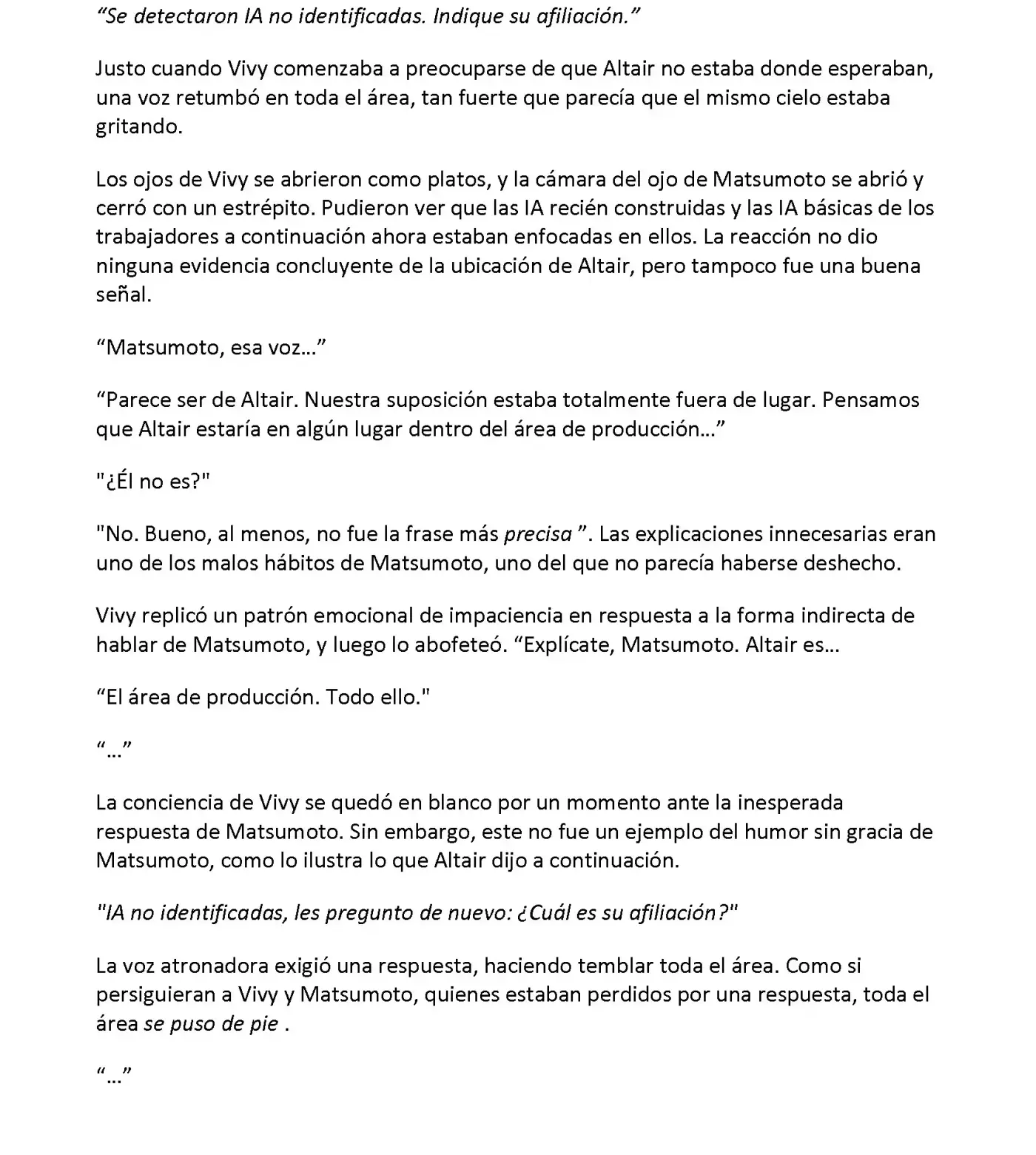 Vivy: Fluorite Eye's Song (Novela) - Capítulo 32.05 - Página 5 - LectorTMOo
