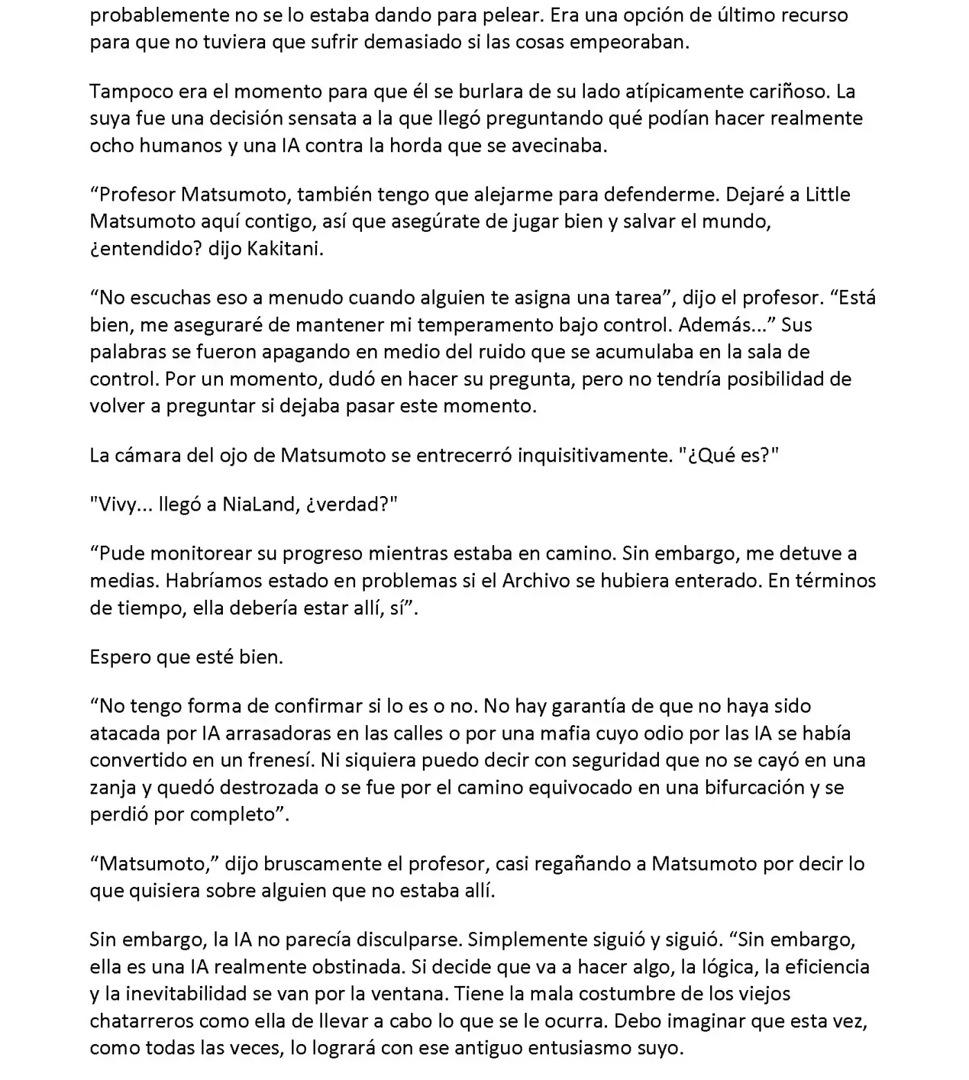 Vivy: Fluorite Eye's Song (Novela) - Capítulo 33.03 - Página 8 - LectorTMOo