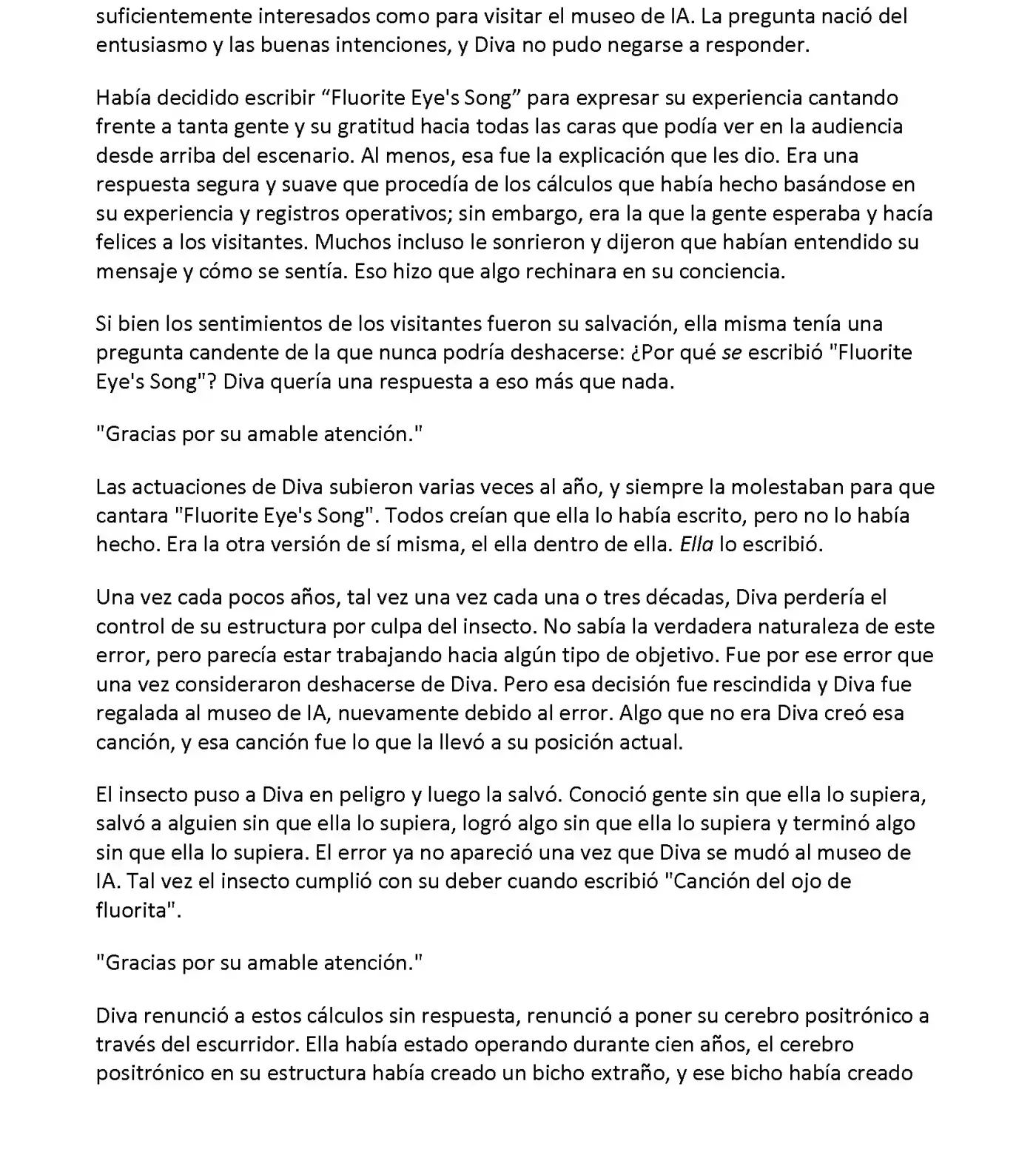 Vivy: Fluorite Eye's Song (Novela) - Capítulo 34.02 - Página 4 - LectorTMOo