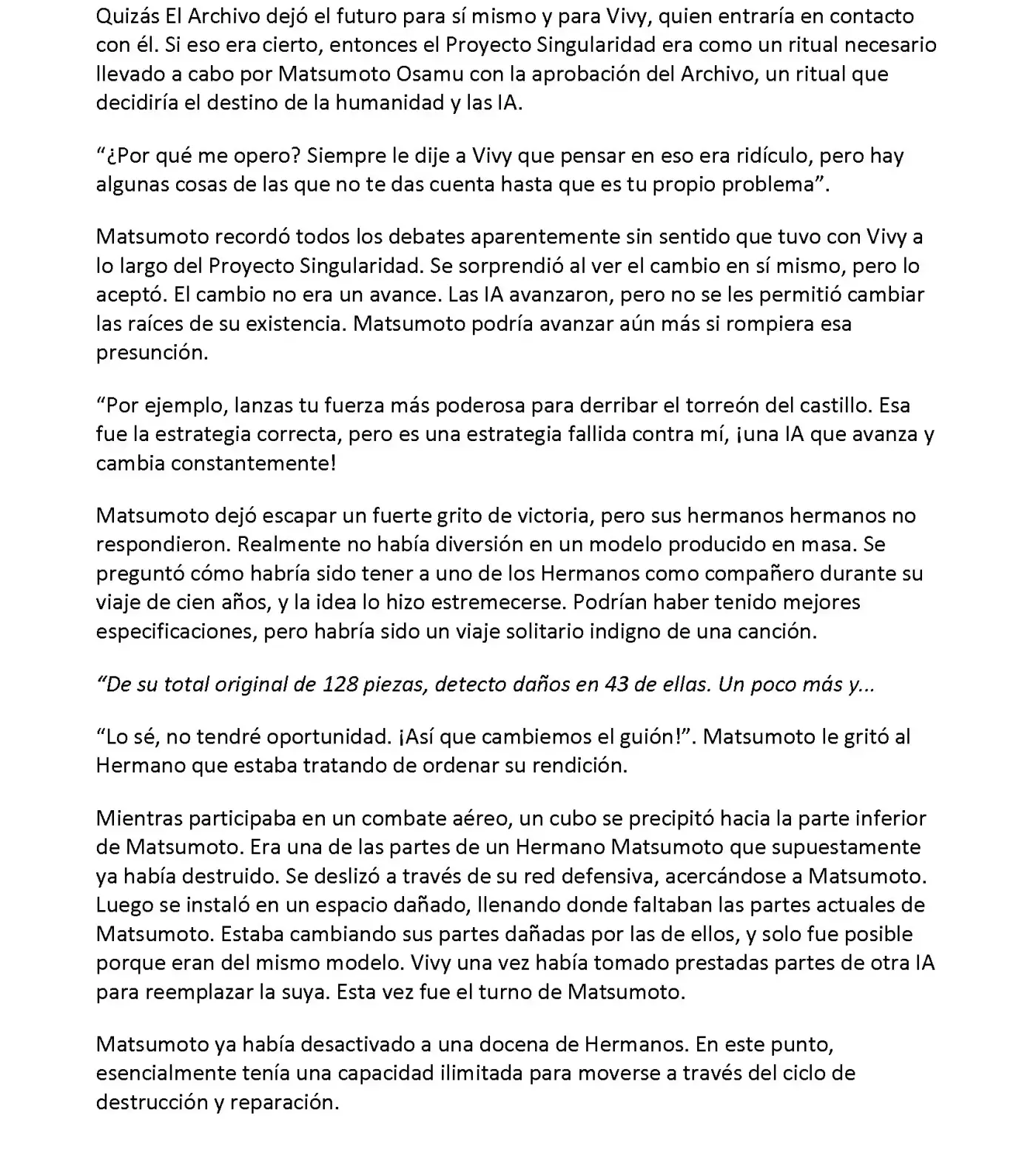 Vivy: Fluorite Eye's Song (Novela) - Capítulo 34.04 - Página 4 - LectorTMOo