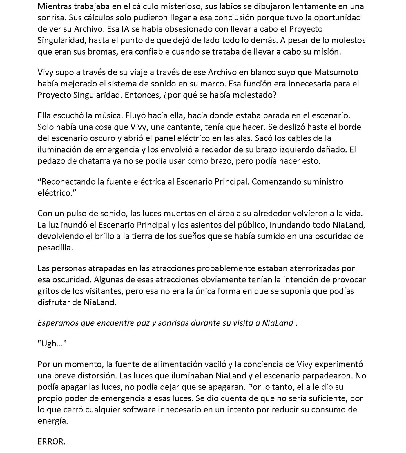 Vivy: Fluorite Eye's Song (Novela) - Capítulo 34.07 - Página 4 - LectorTMOo
