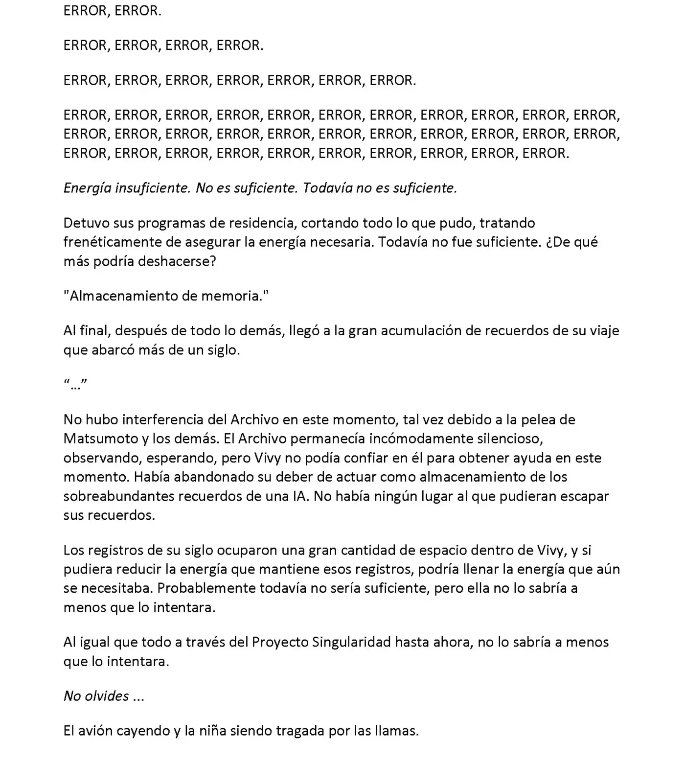 Vivy: Fluorite Eye's Song (Novela) - Capítulo 34.07 - Página 5 - LectorTMOo
