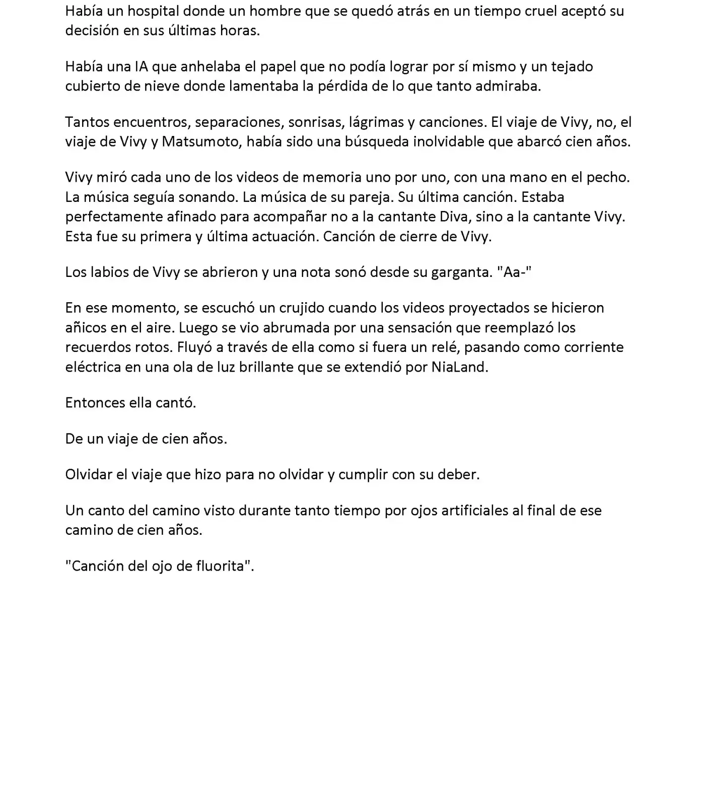 Vivy: Fluorite Eye's Song (Novela) - Capítulo 34.07 - Página 7 - LectorTMOo