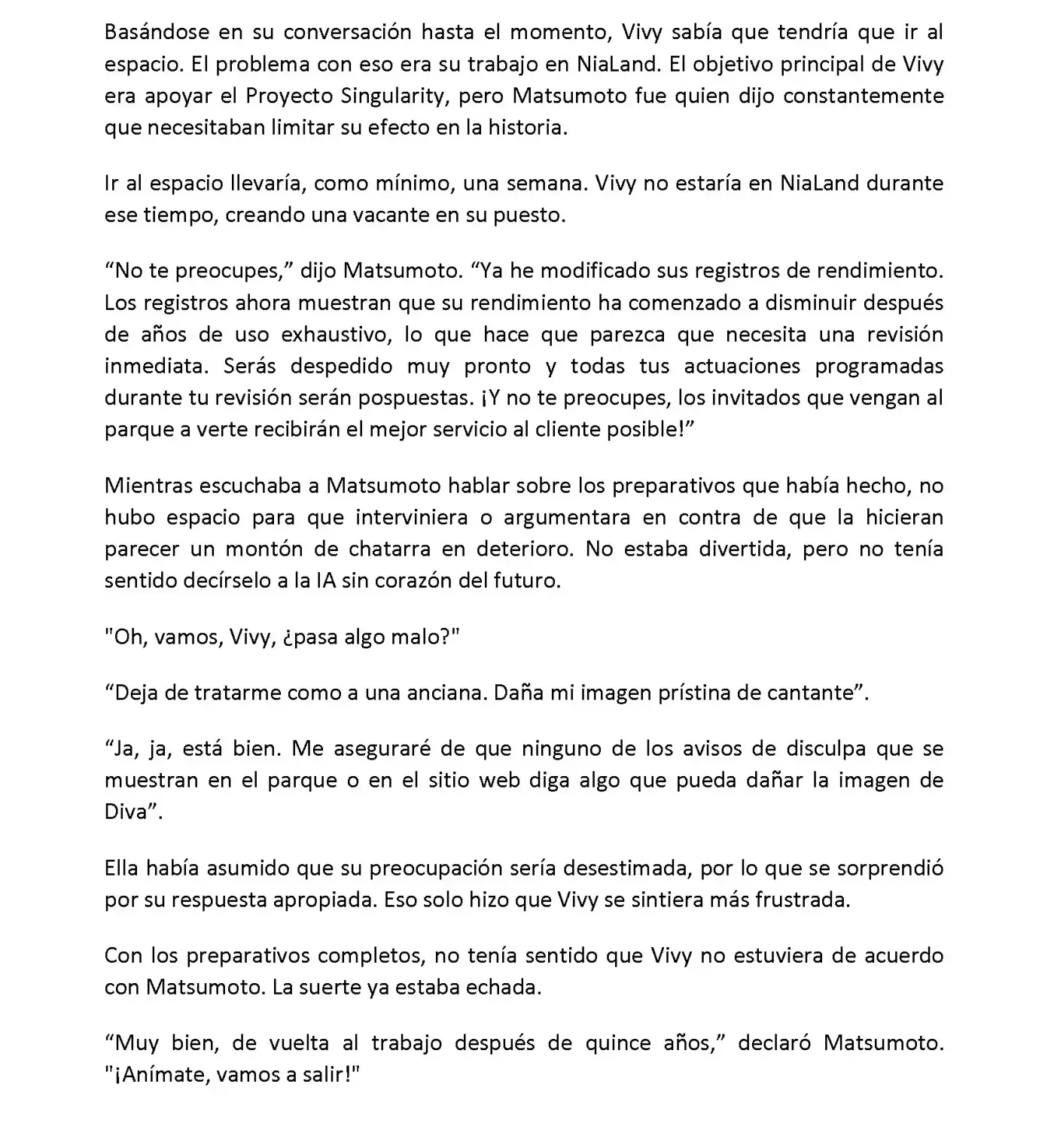 Vivy: Fluorite Eye's Song (Novela) - Capítulo 4.02 - Página 8 - LectorTMOo