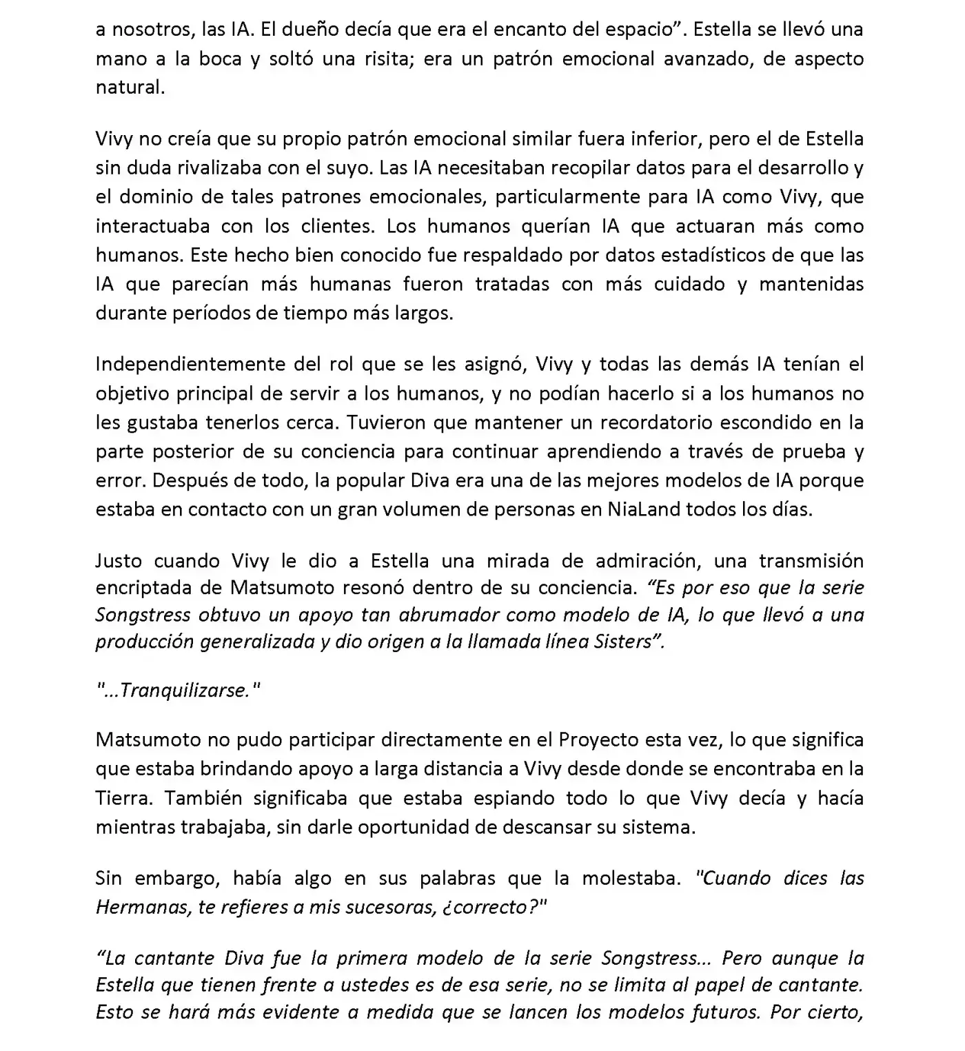Vivy: Fluorite Eye's Song (Novela) - Capítulo 4.03 - Página 4 - LectorTMOo